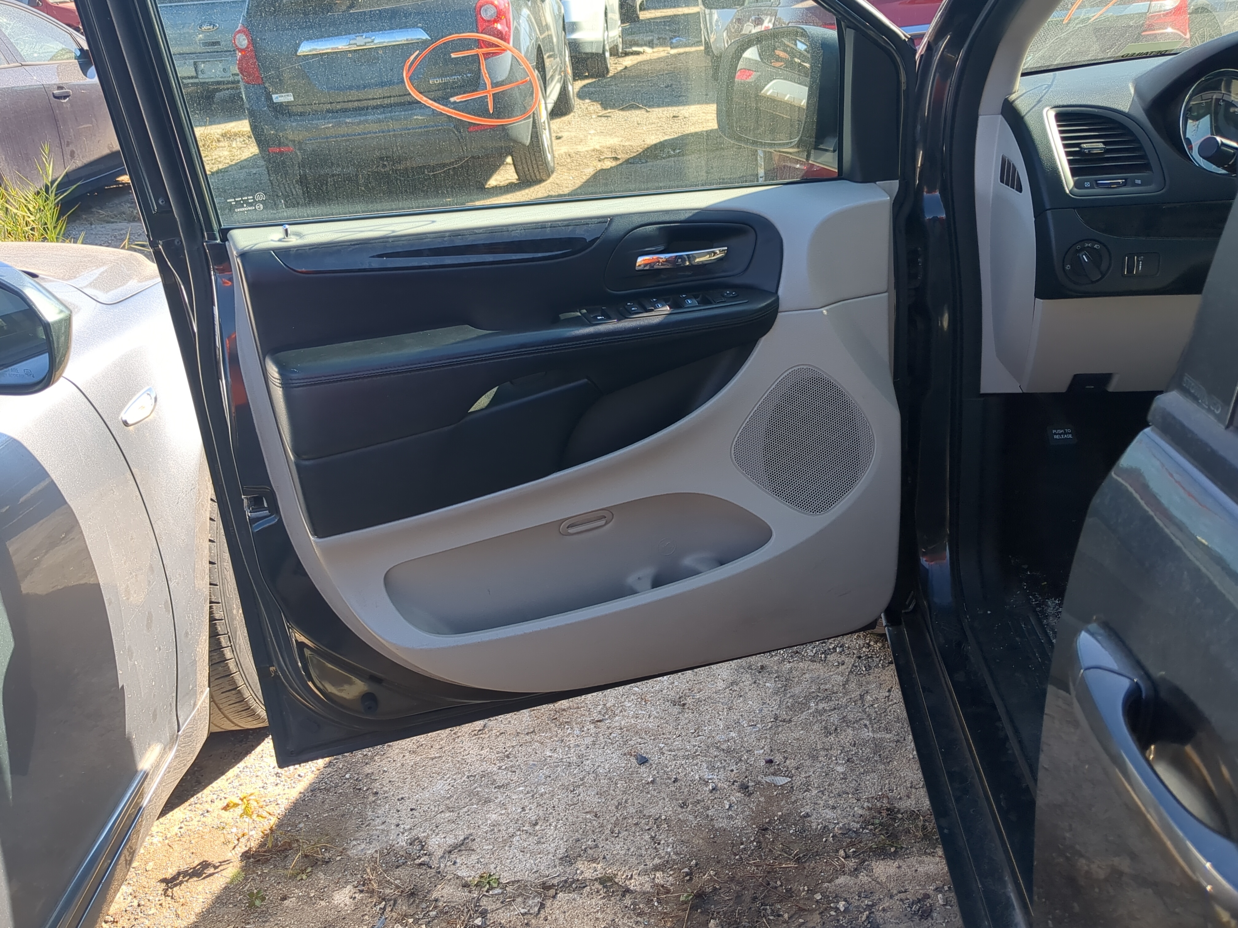 Picture of 2012 Dodge Grand Caravan Front Left Driver Interior Door Panel Trim 1192575