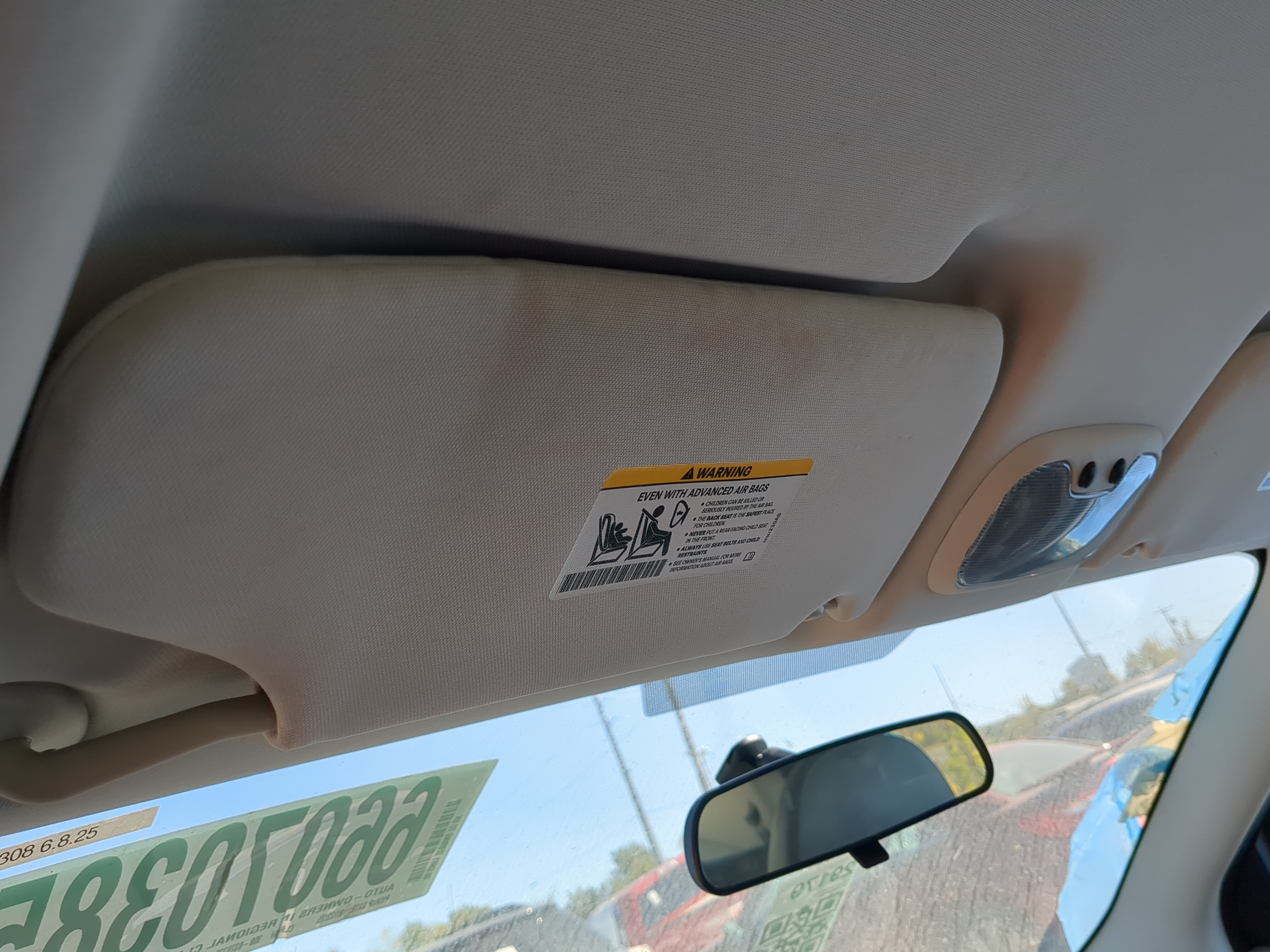 2008-2010 Chrysler Sebring Driver Sun Visor Mirror Left Sunvisor 1192633 - Oemusedautoparts1.com
