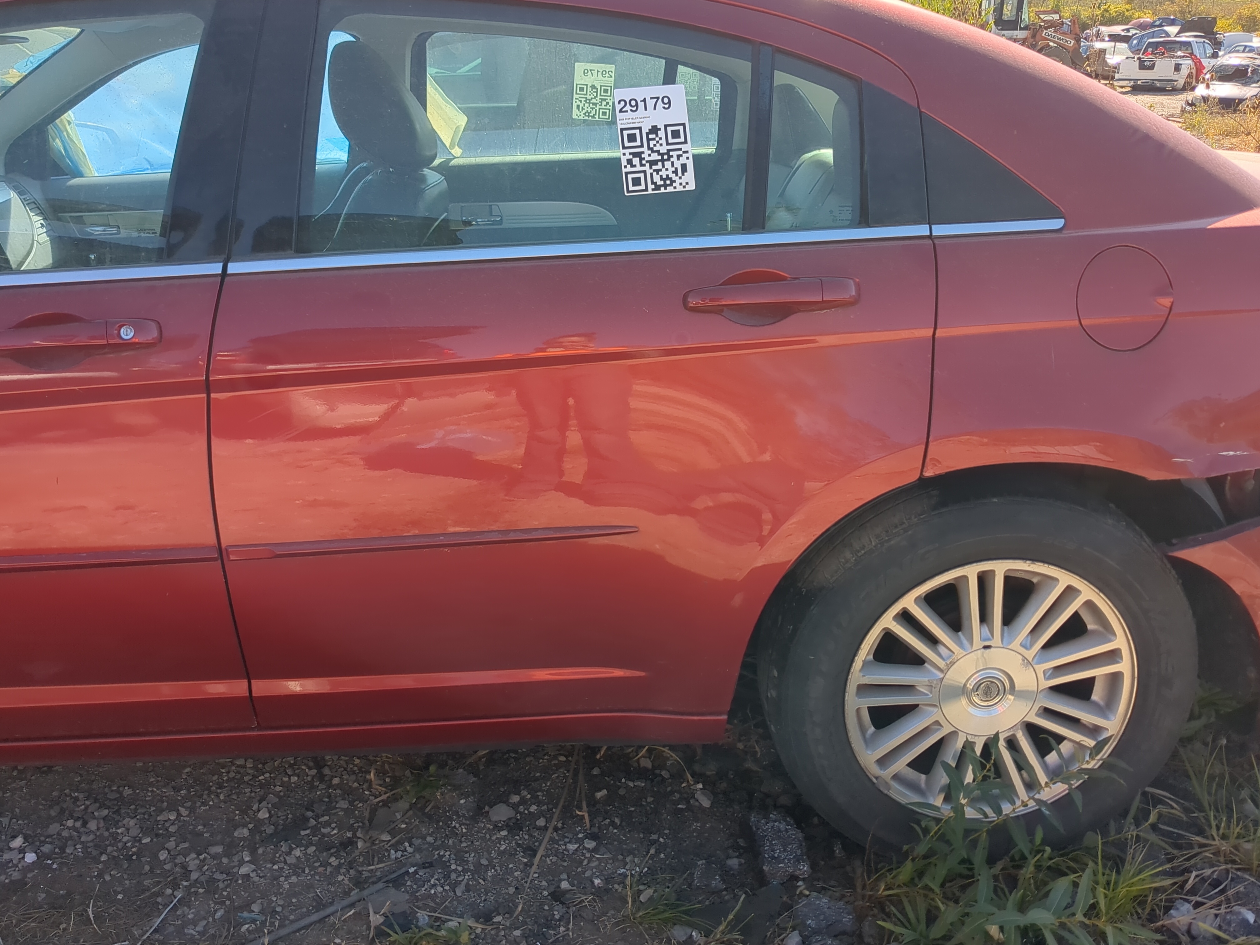 2007-2010 Chrysler Sebring Driver Rear Door Oem 1192715 - Oemusedautoparts1.com