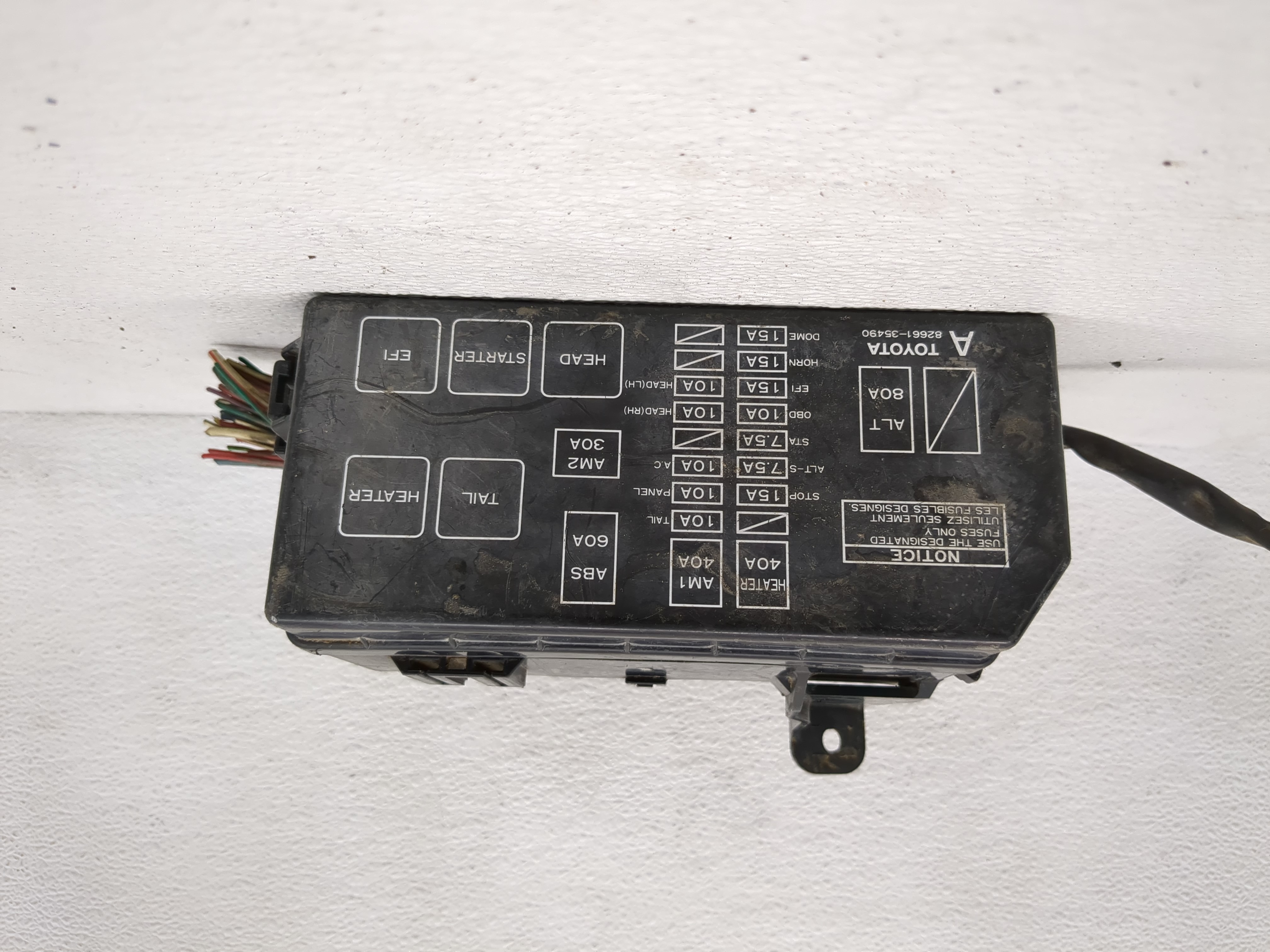 1997 Toyota 4runner Fusebox Fuse Box Relay Module 82661-35490 1192898 - Oemusedautoparts1.com