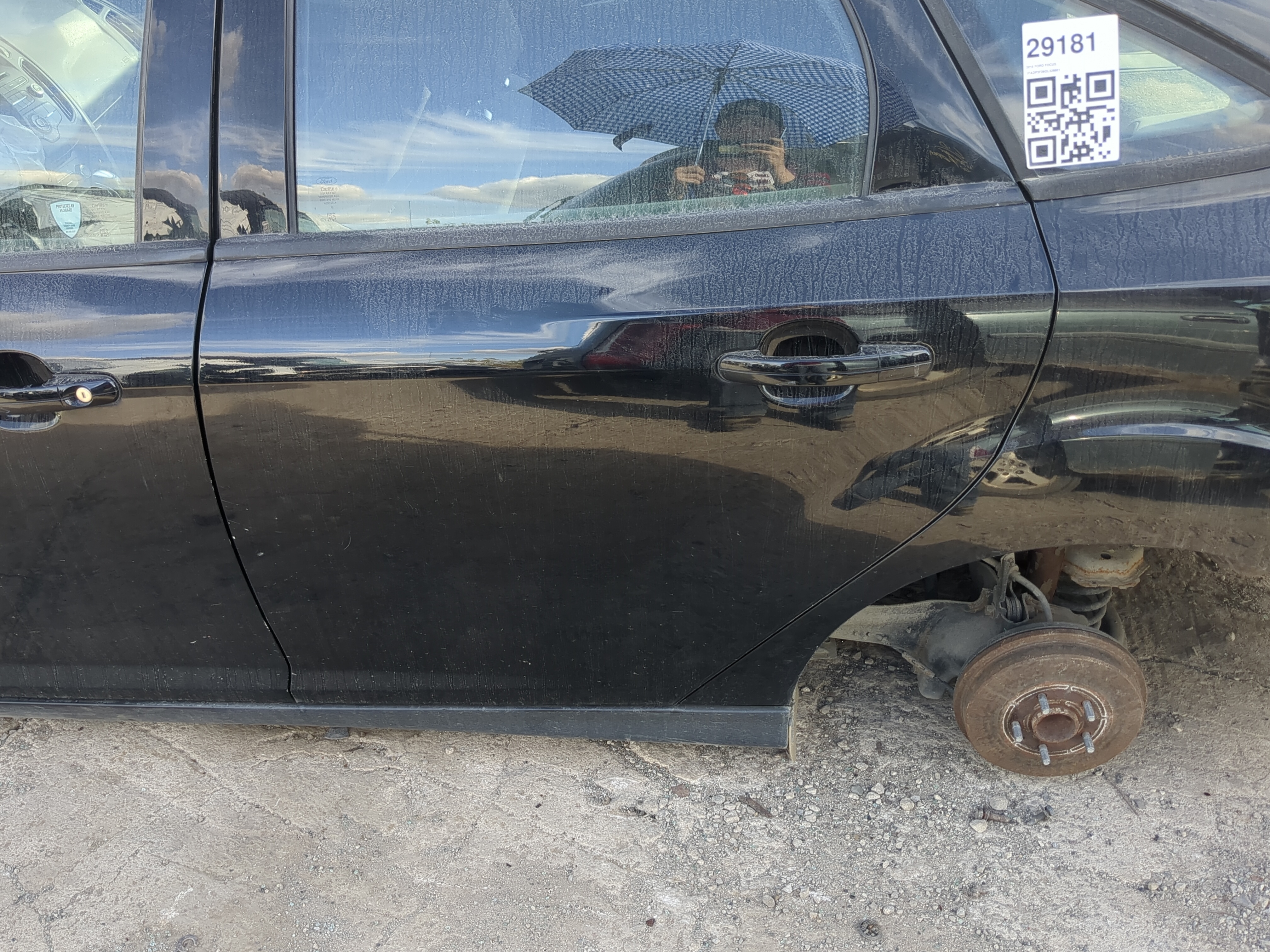 2012-2018 Ford Focus Driver Rear Door Oem 1193218 - Oemusedautoparts1.com