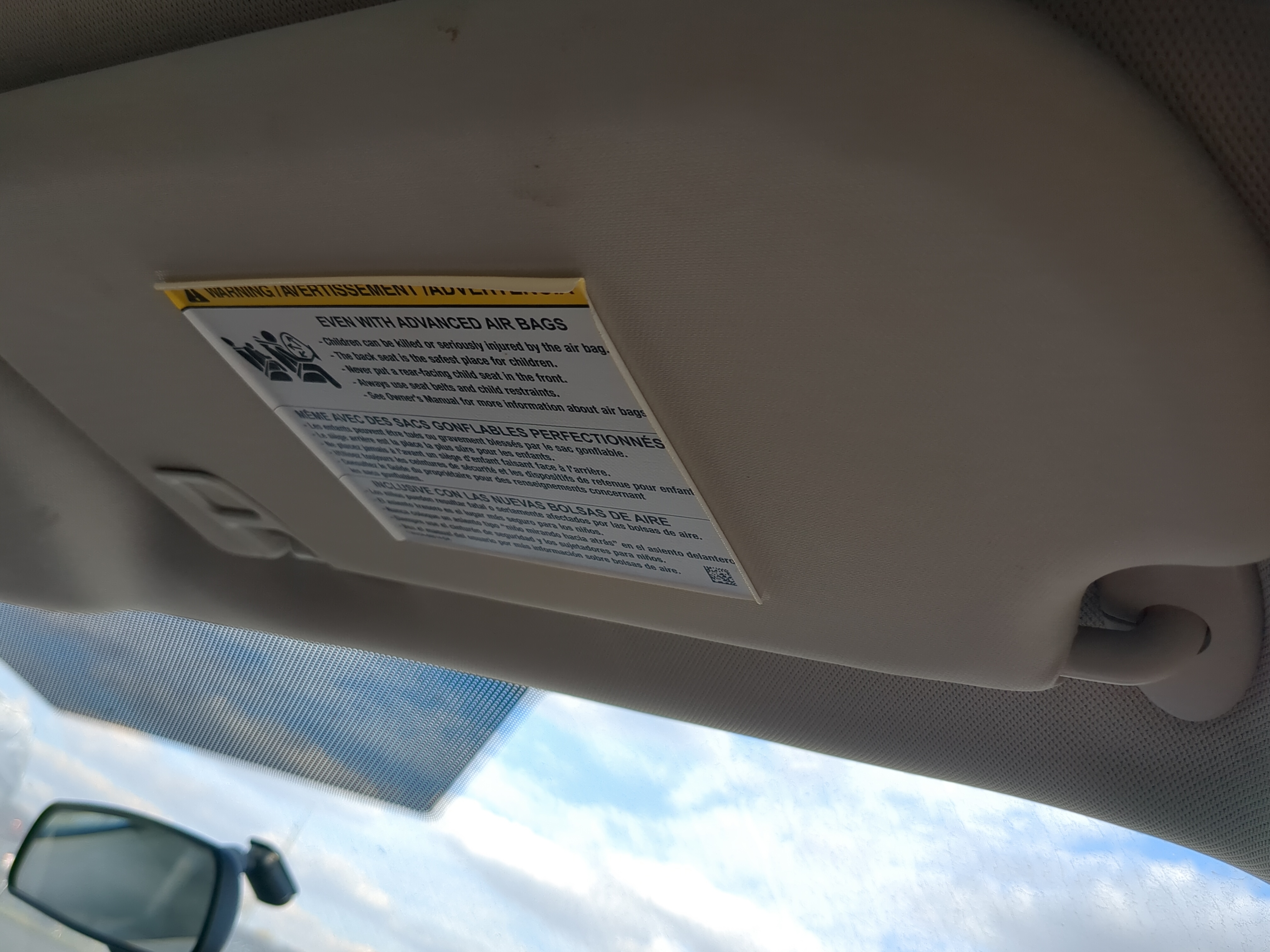 2013-2015 Ford Focus Passenger Sun Visor Mirror Right Sunvisor 1193248 - Oemusedautoparts1.com