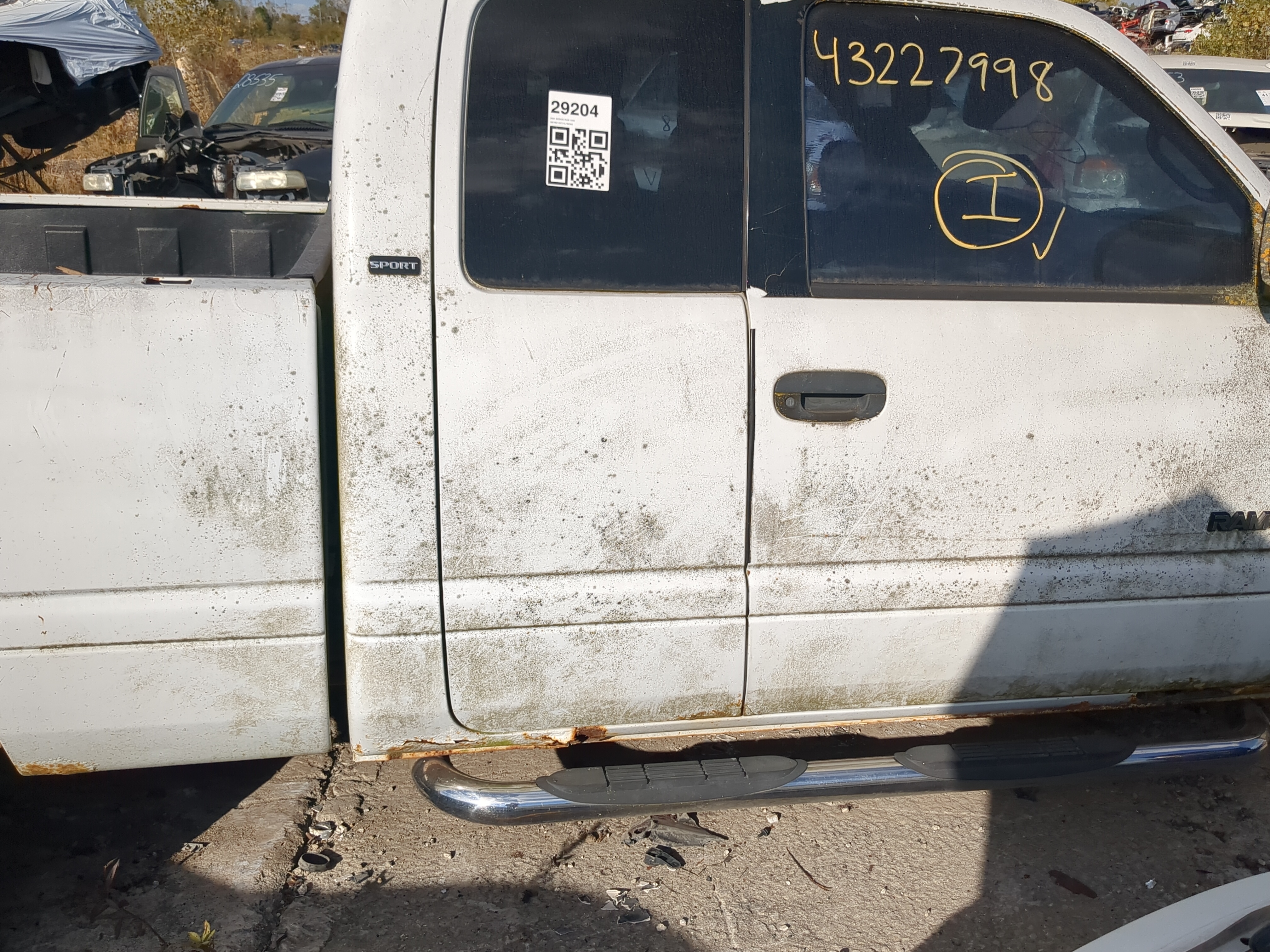 1998-2001 Dodge Ram 1500 Passenger Rear Door Oem 1193364 - Oemusedautoparts1.com