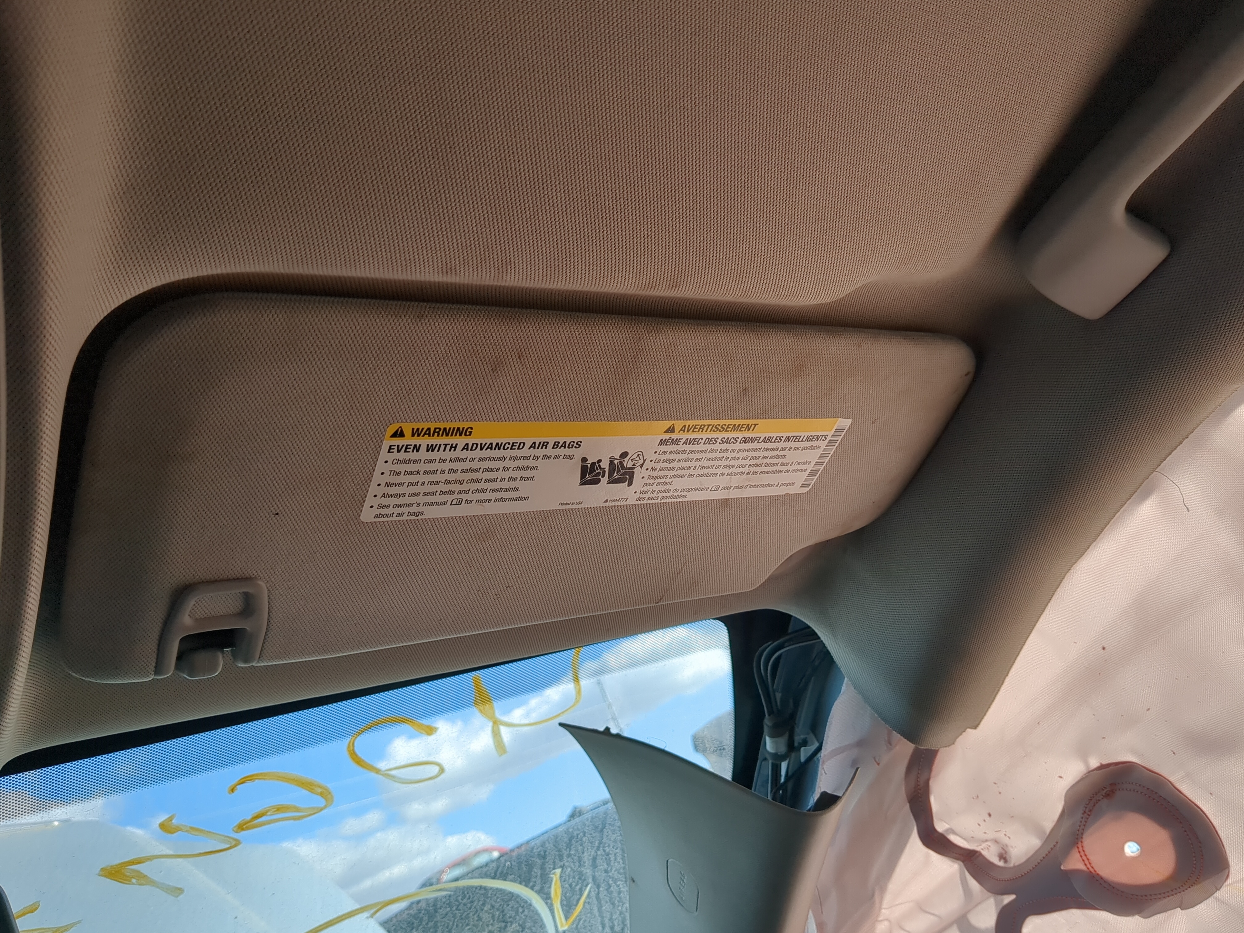 Picture of 2010-2017 Gmc Terrain Passenger Sun Visor Mirror Right Sunvisor 1193594