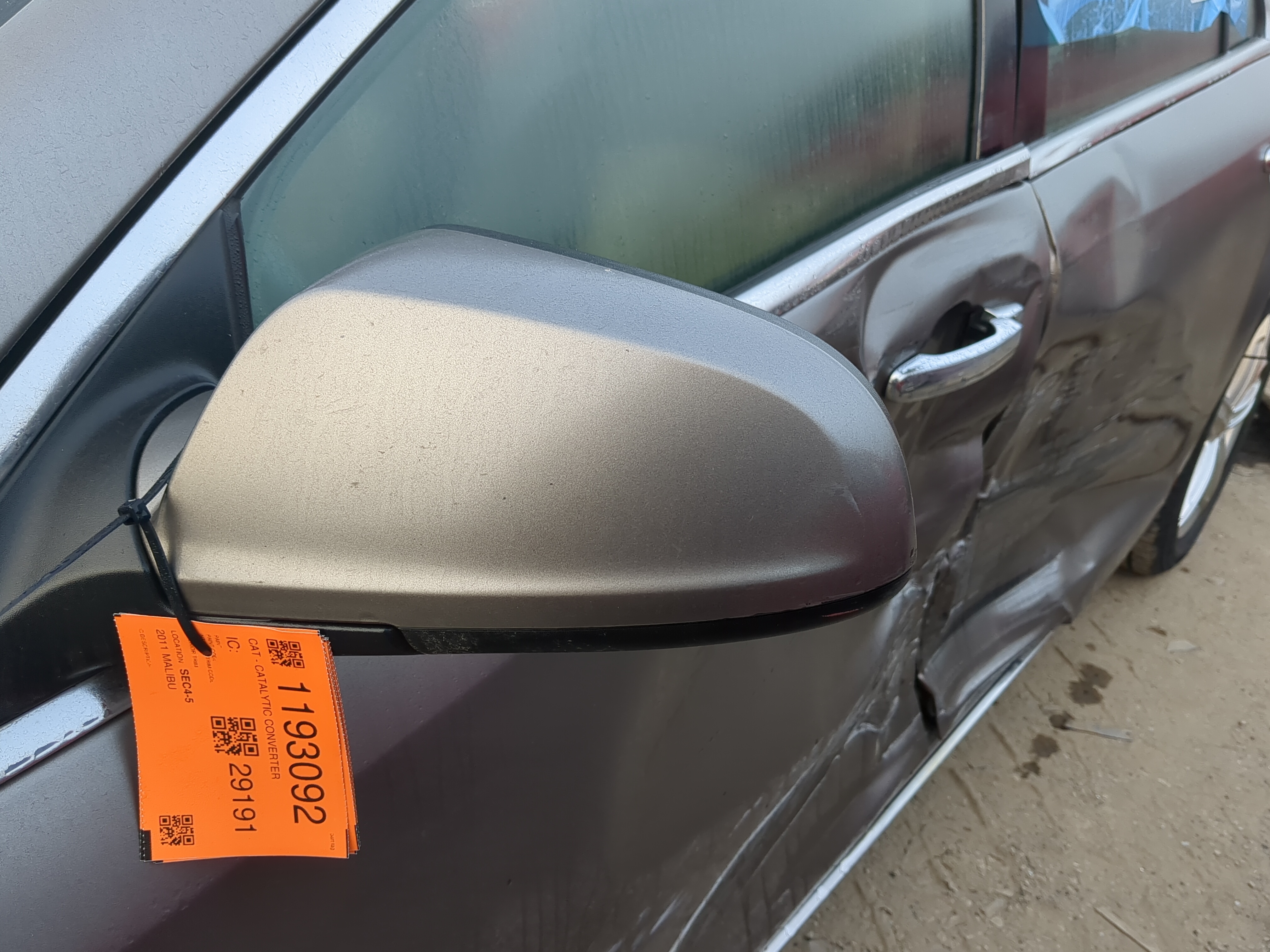 2011-2012 Chevrolet Malibu Driver Left Side View Power Door Mirror 1193764 - Oemusedautoparts1.com