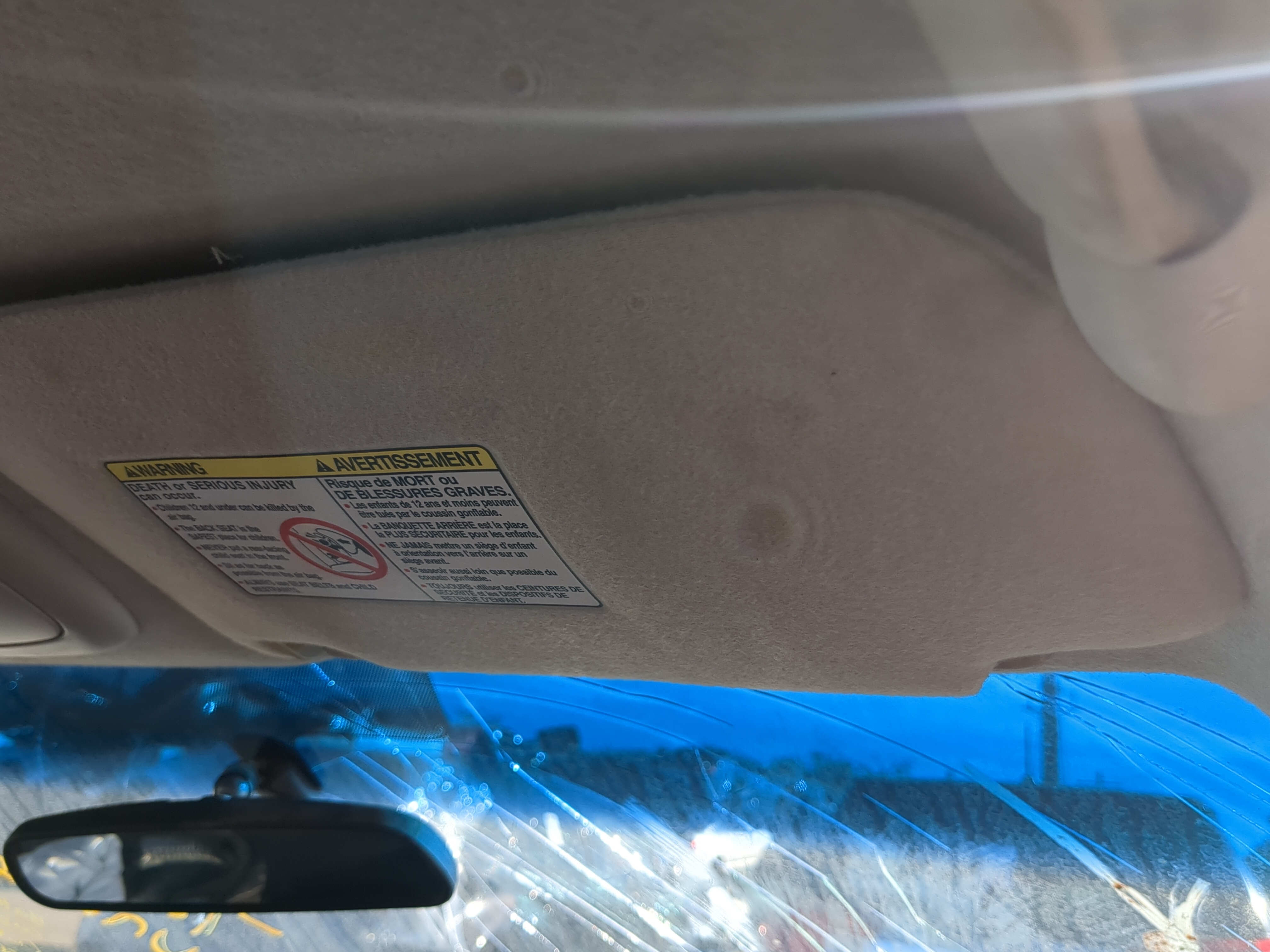 Picture of 2004-2006 Nissan Sentra Passenger Sun Visor Mirror Right Sunvisor 1195858