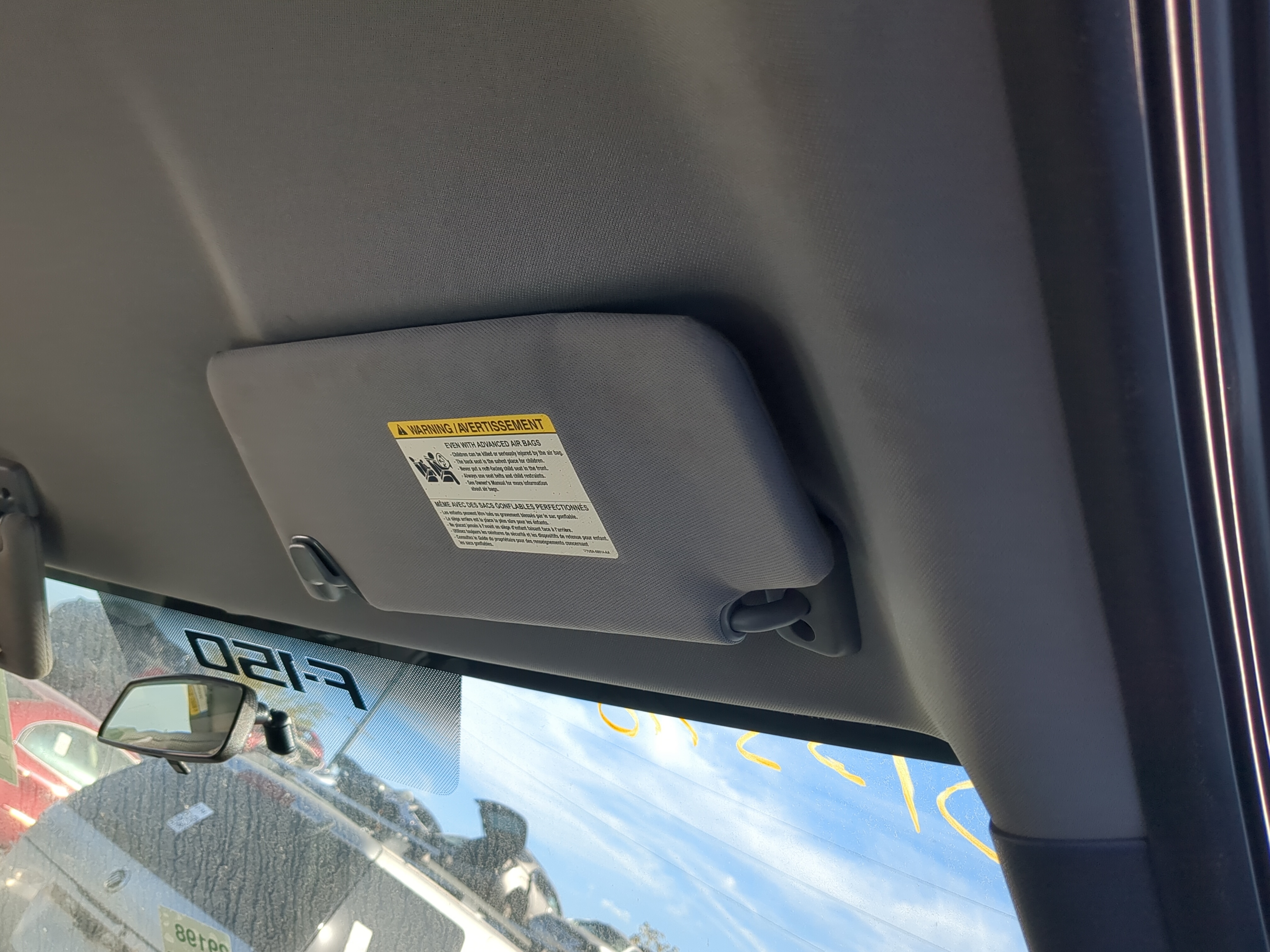Picture of 2010-2014 Ford F-150 Passenger Sun Visor Mirror Right Sunvisor 1196084