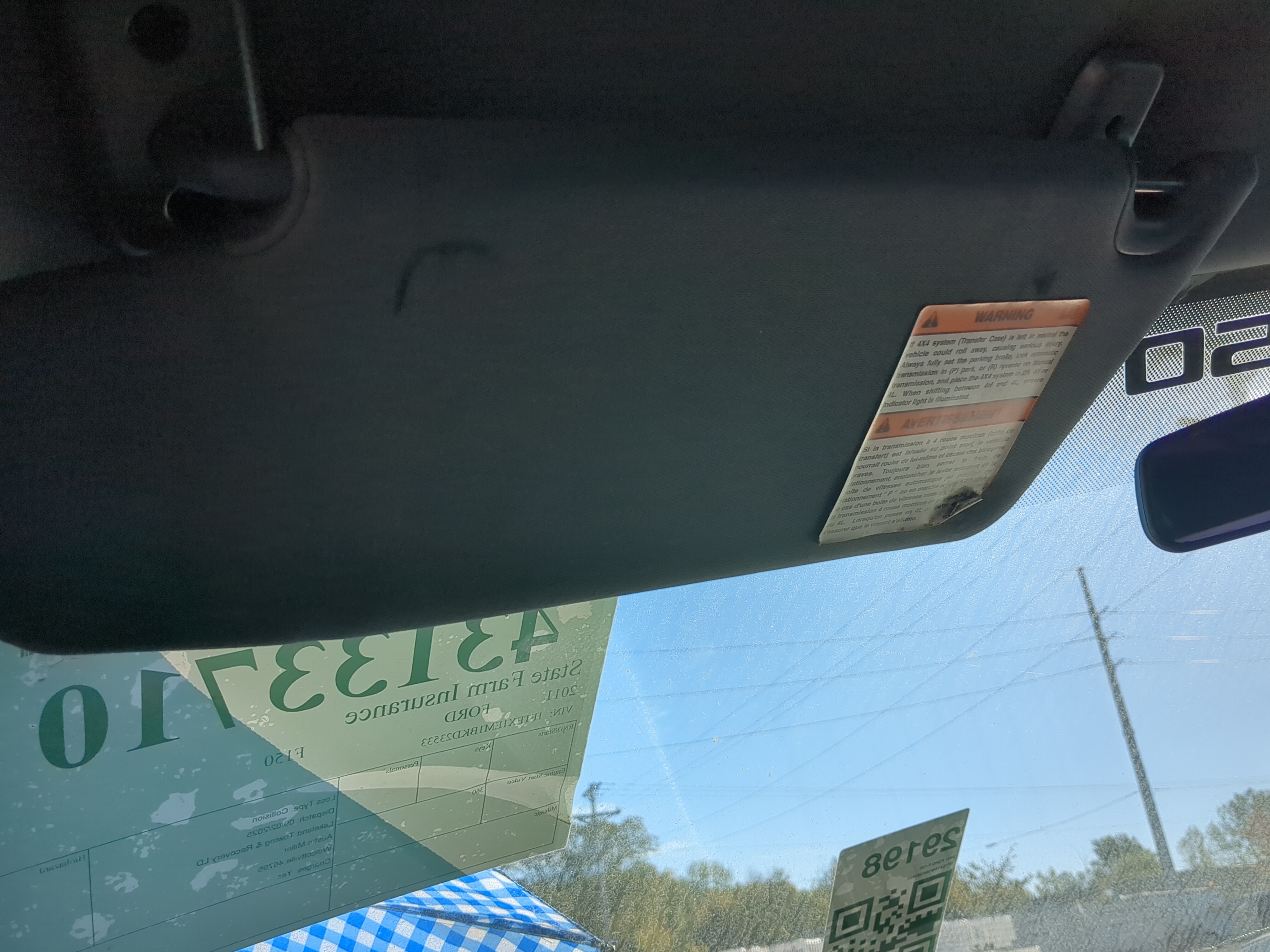 Picture of 2010-2014 Ford F-150 Driver Sun Visor Mirror Left Sunvisor 1196096