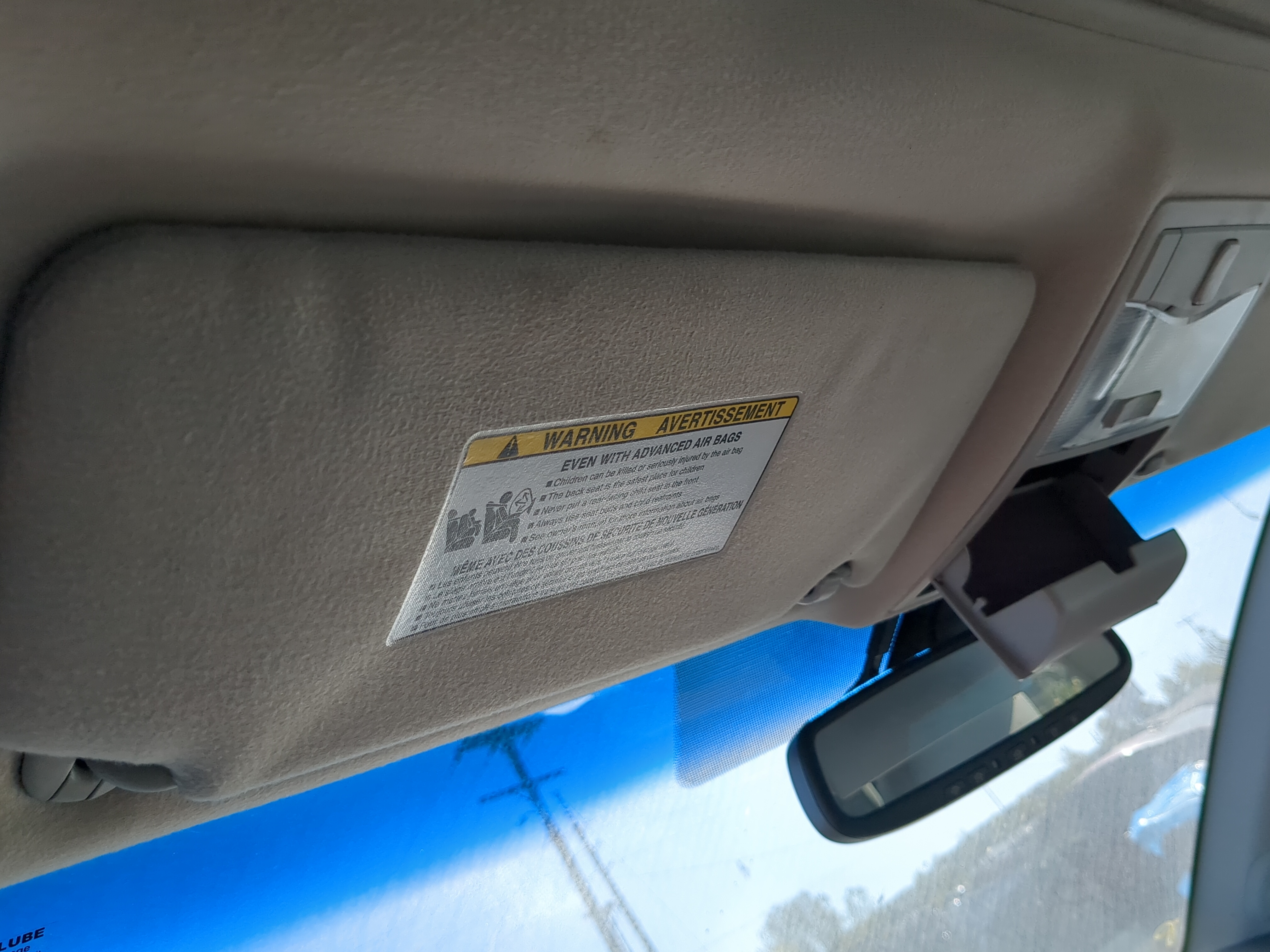 Picture of 2005-2012 Toyota Avalon Driver Sun Visor Mirror Left Sunvisor 1196238