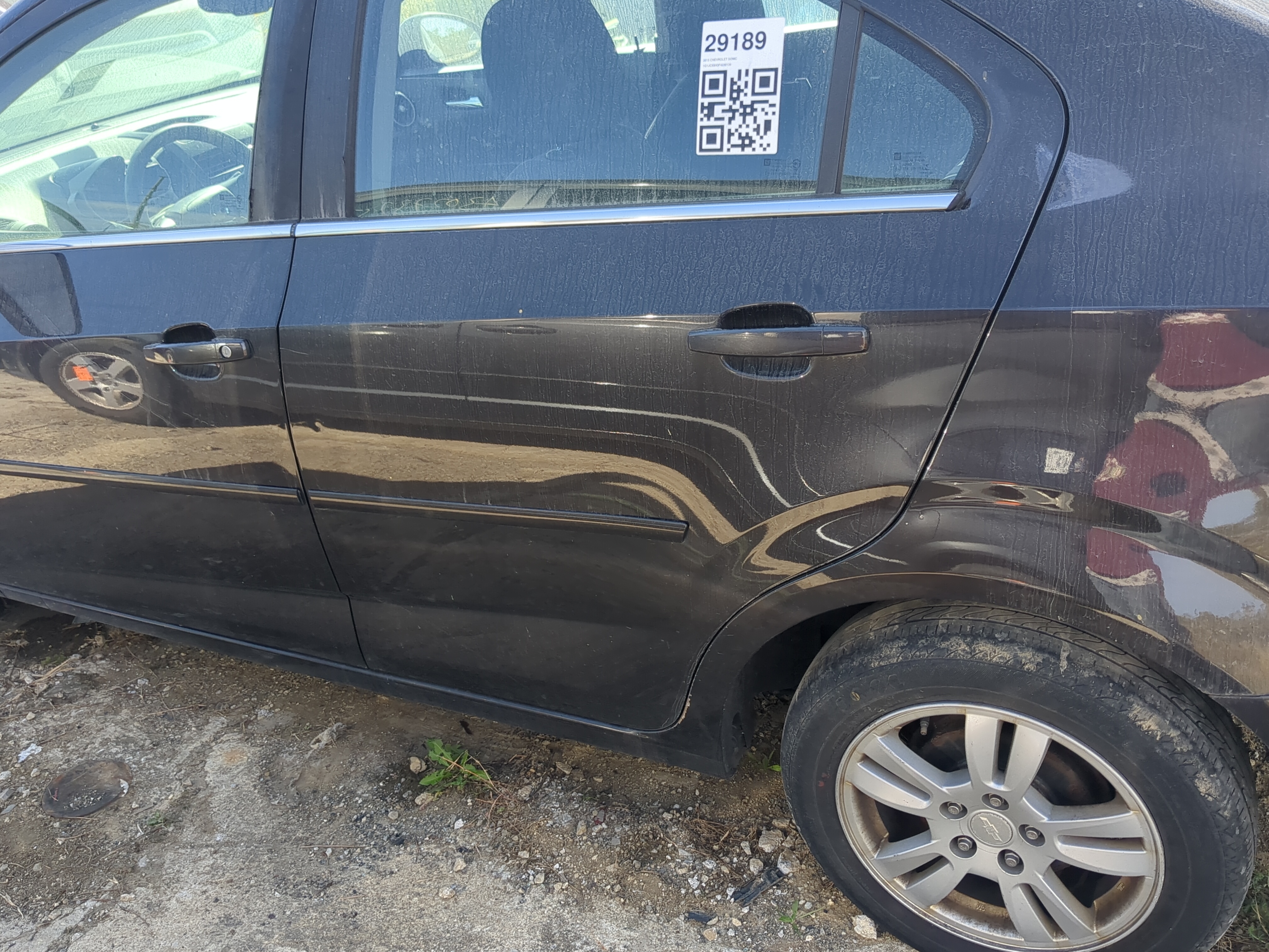 2012-2019 Chevrolet Sonic Driver Rear Door Oem 1196376 - Oemusedautoparts1.com