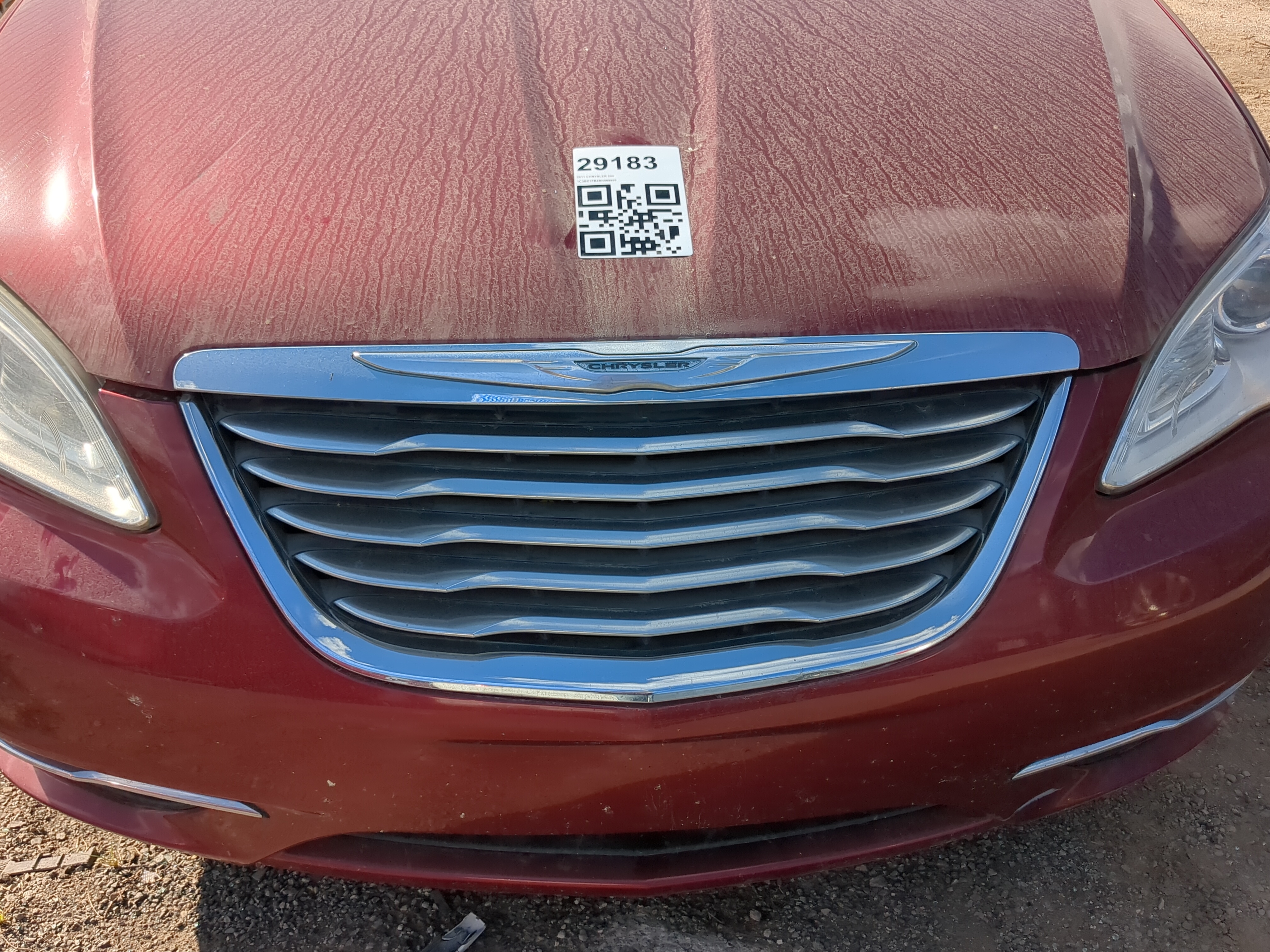 2011-2014 Chrysler 200 Front Grille Bumper Not Included 1196894 - Oemusedautoparts1.com