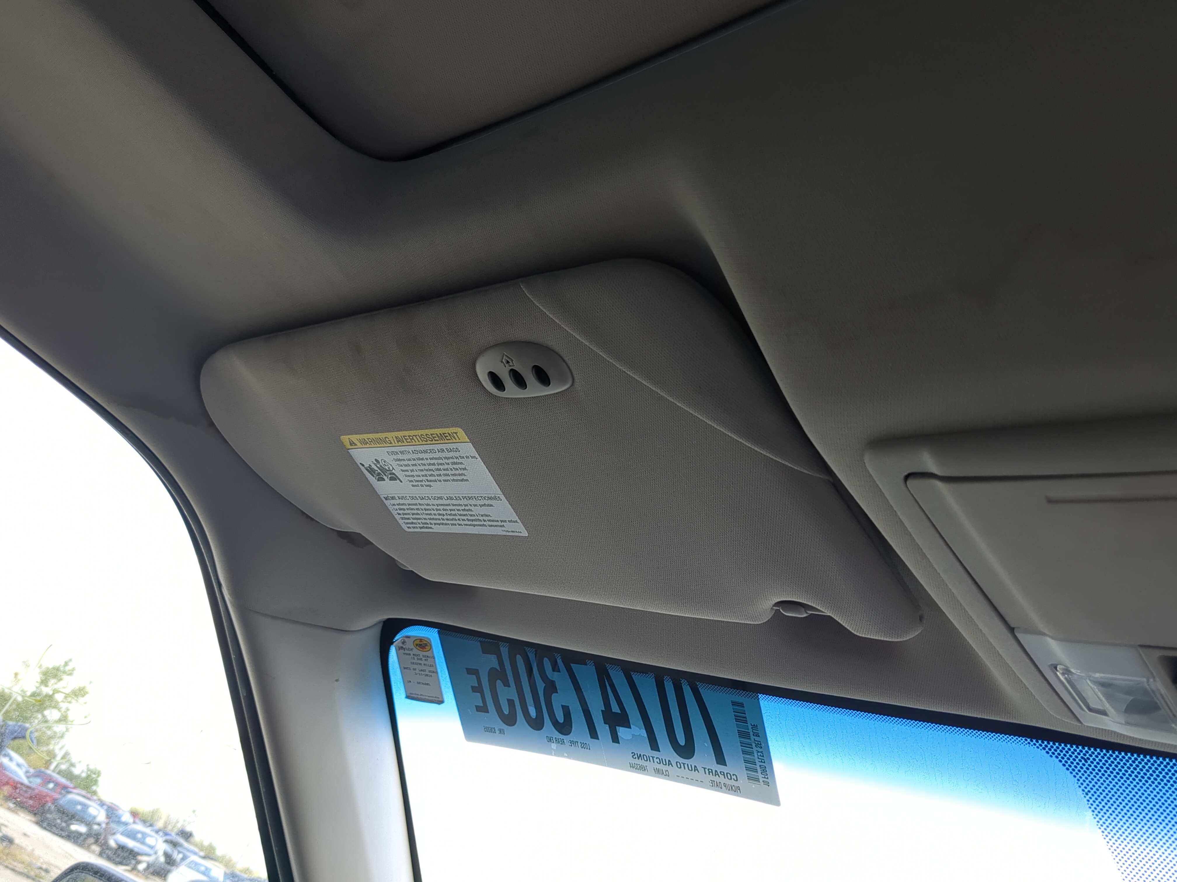 Picture of 2009-2012 Ford Flex Driver Sun Visor Mirror Left Sunvisor 1197304