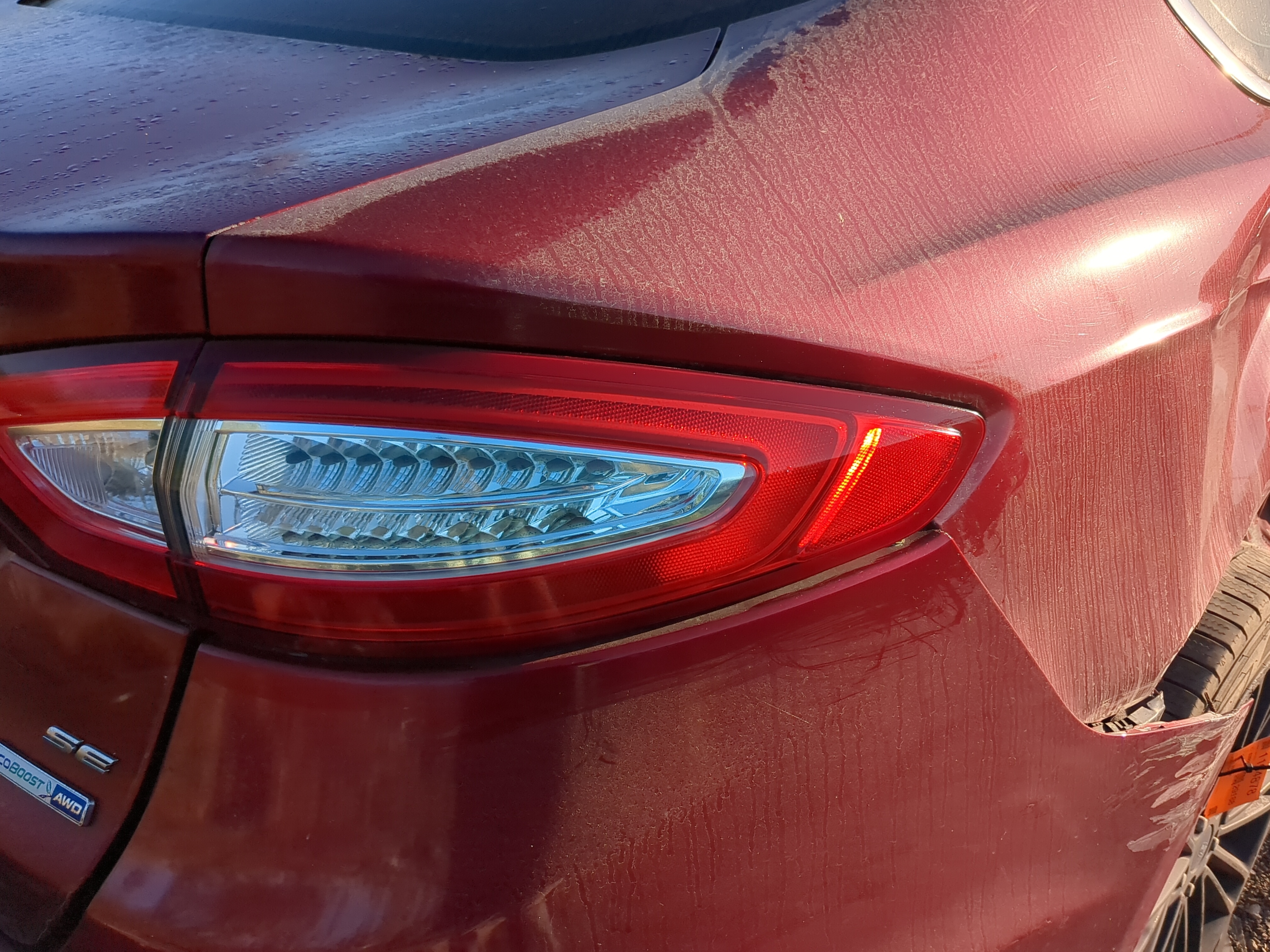 Picture of 2013-2016 Ford Fusion Passenger Right Side Tail Light Taillight Oem 1197912