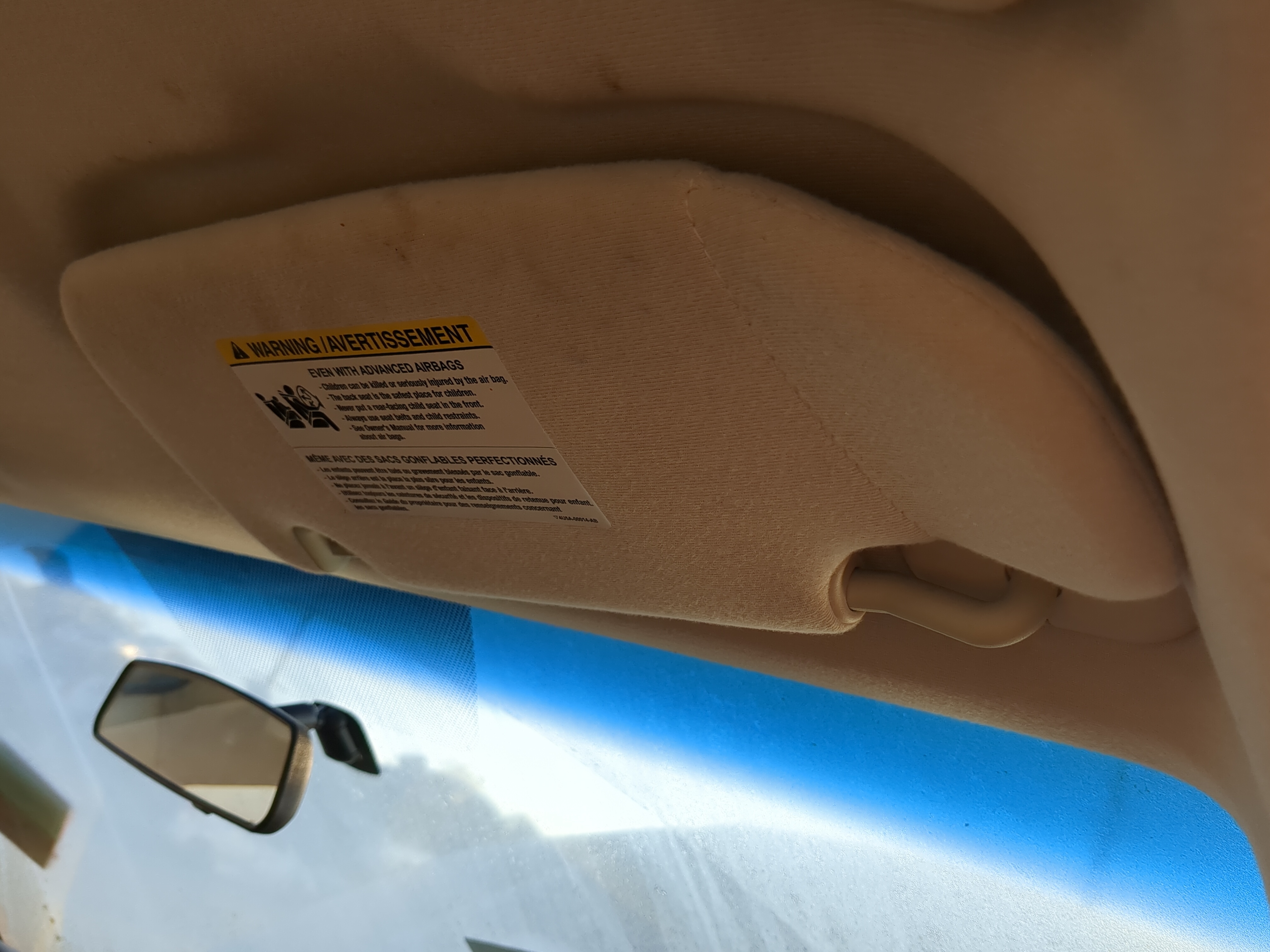 Picture of 2006-2009 Ford Fusion Passenger Sun Visor Mirror Right Sunvisor 1198117