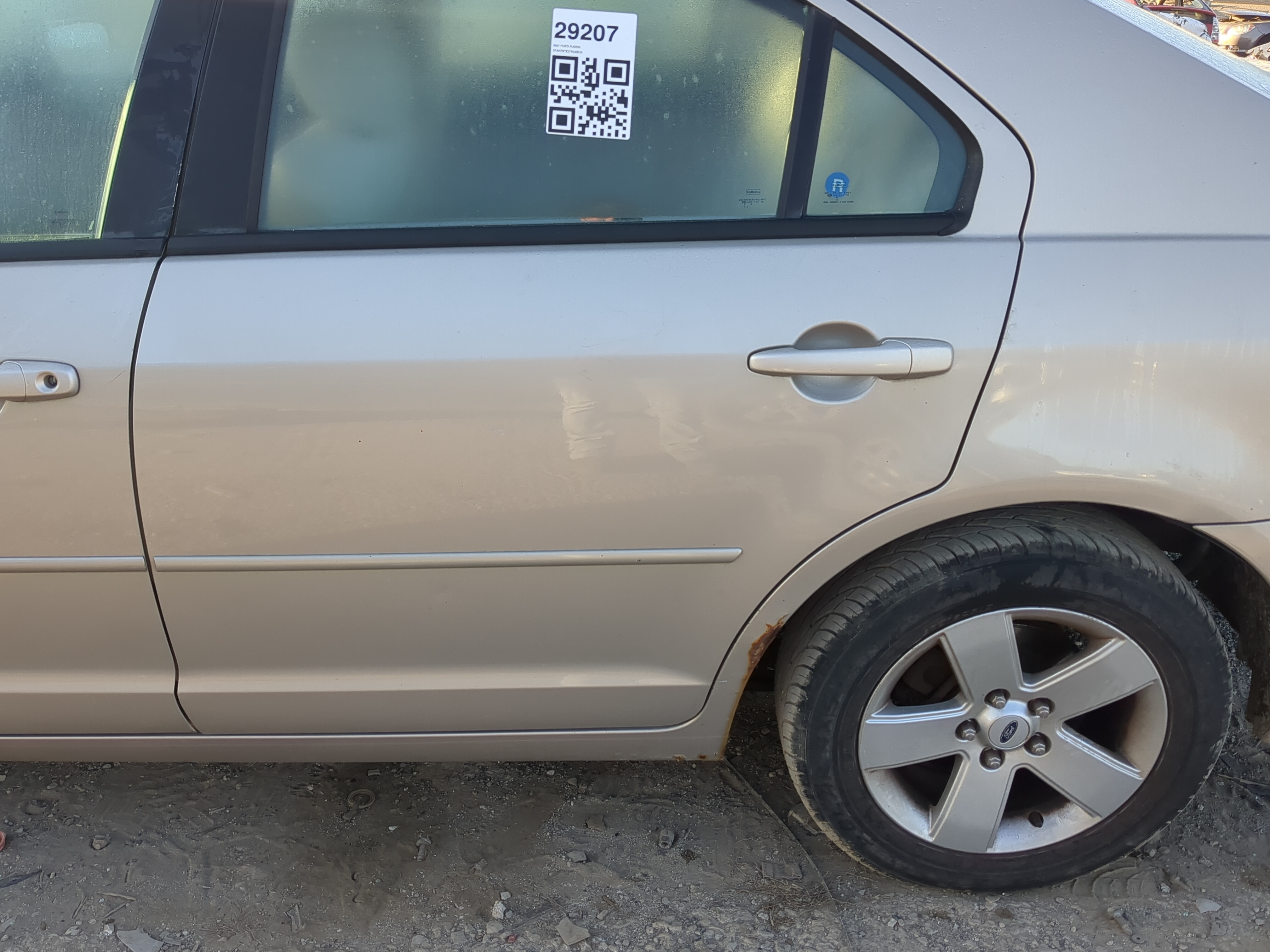 2006-2012 Ford Fusion Driver Rear Door Oem 1198166 - Oemusedautoparts1.com