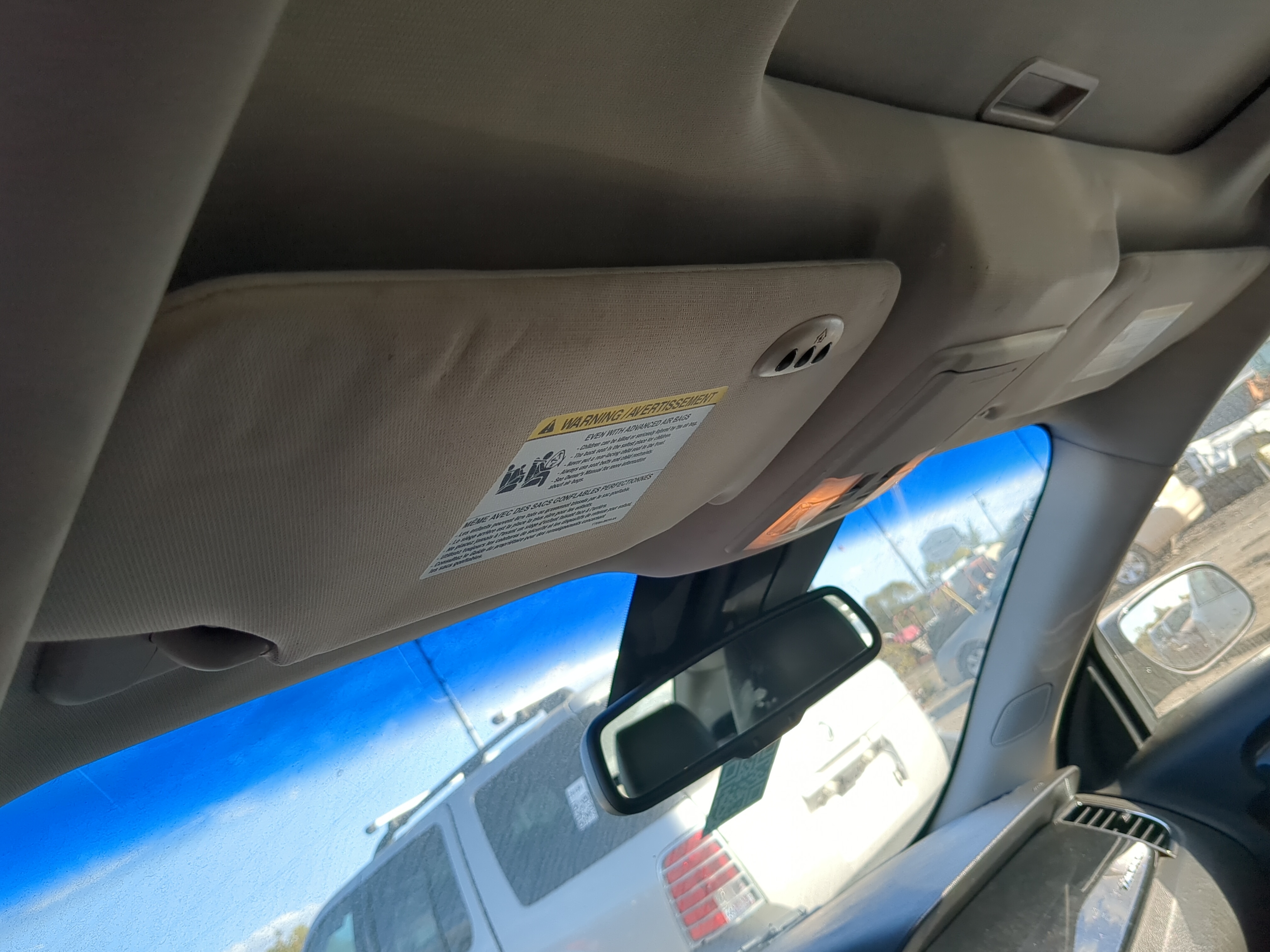 Picture of 2010-2011 Ford Taurus Driver Sun Visor Mirror Left Sunvisor 1198308