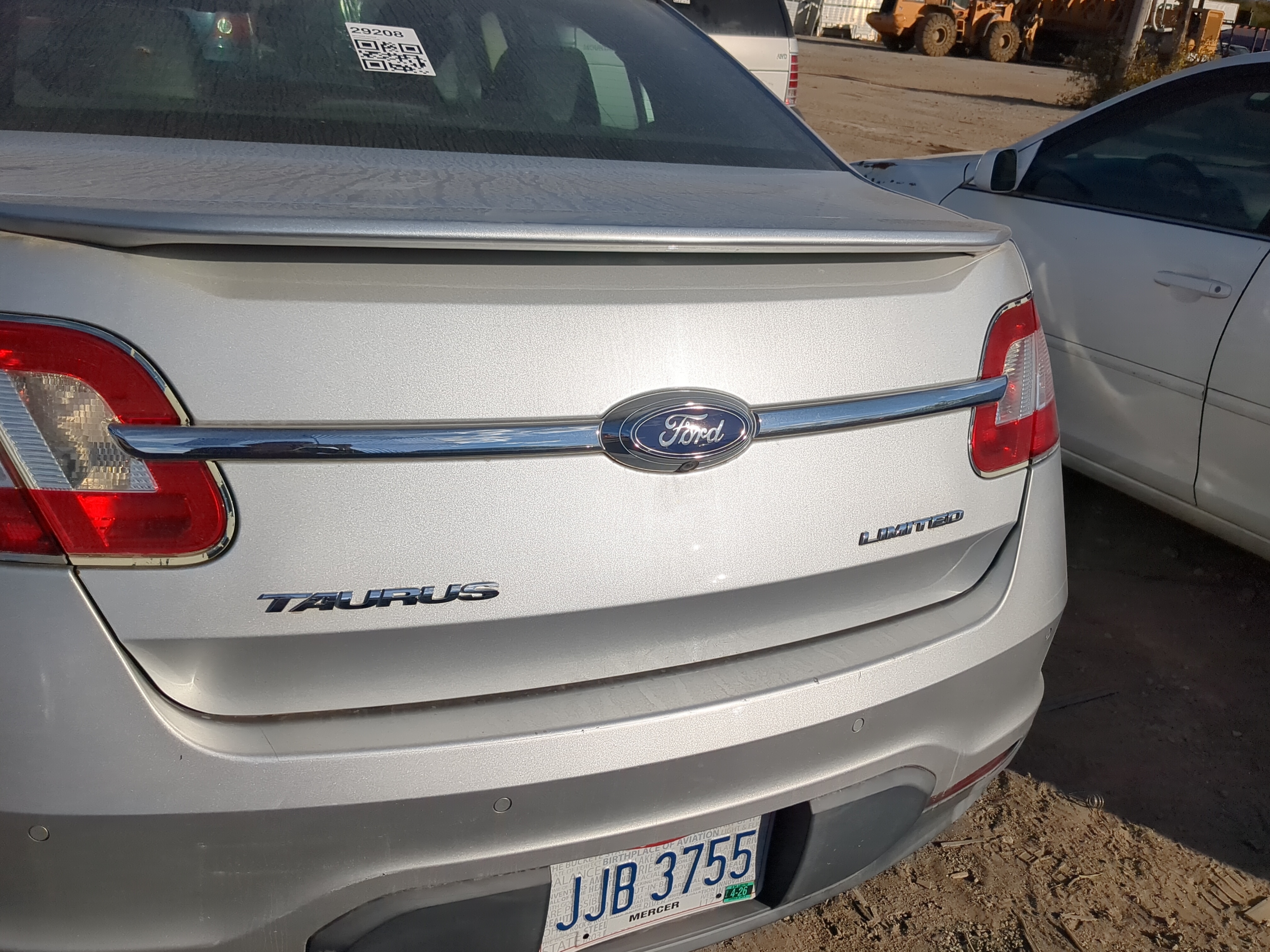 2010-2012 Ford Taurus Trunk/decklid/hatch/tailgate Oem 1198417 - Oemusedautoparts1.com