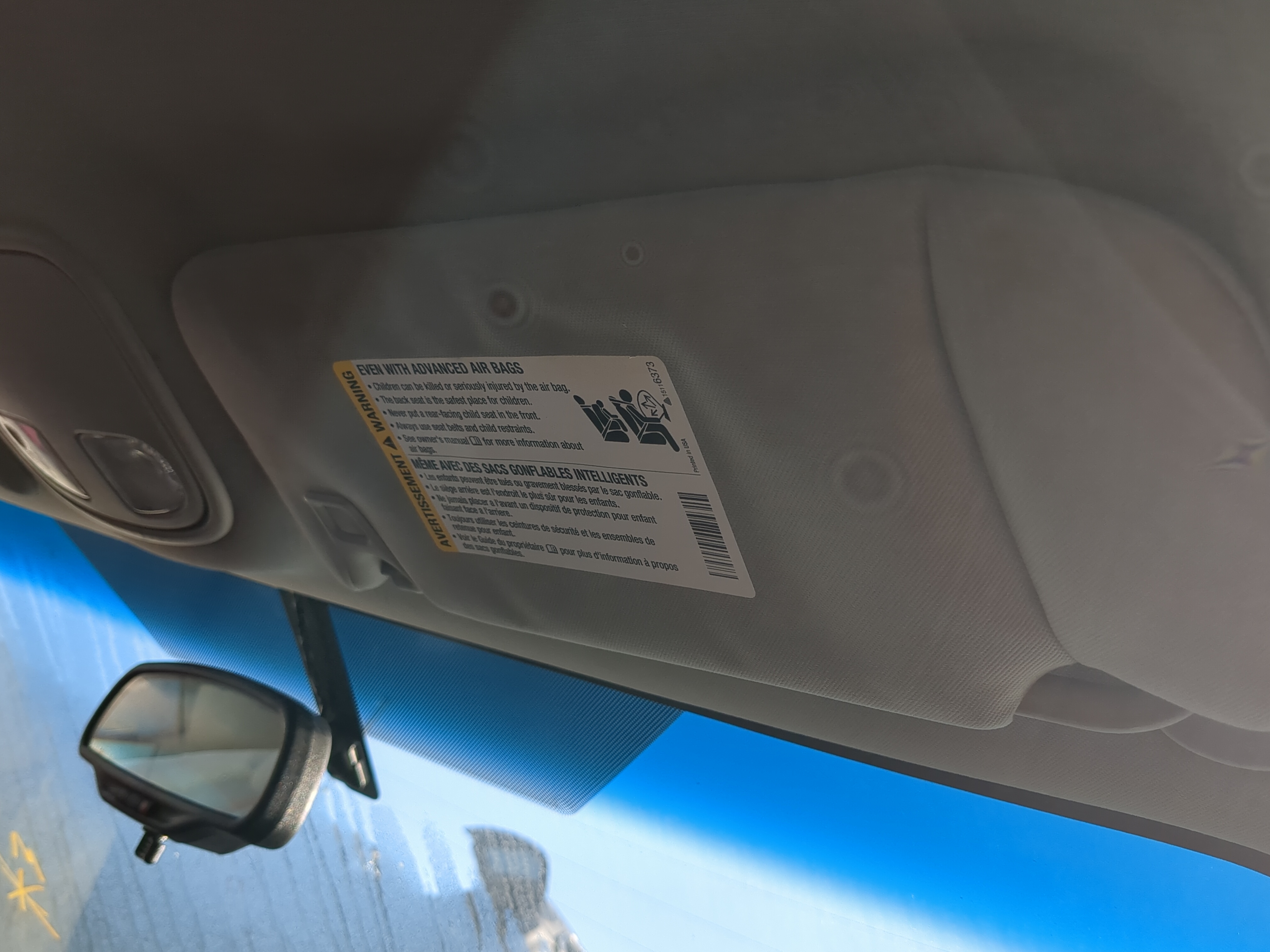 Picture of 2005-2010 Pontiac G6 Passenger Sun Visor Mirror Right Sunvisor 1198508