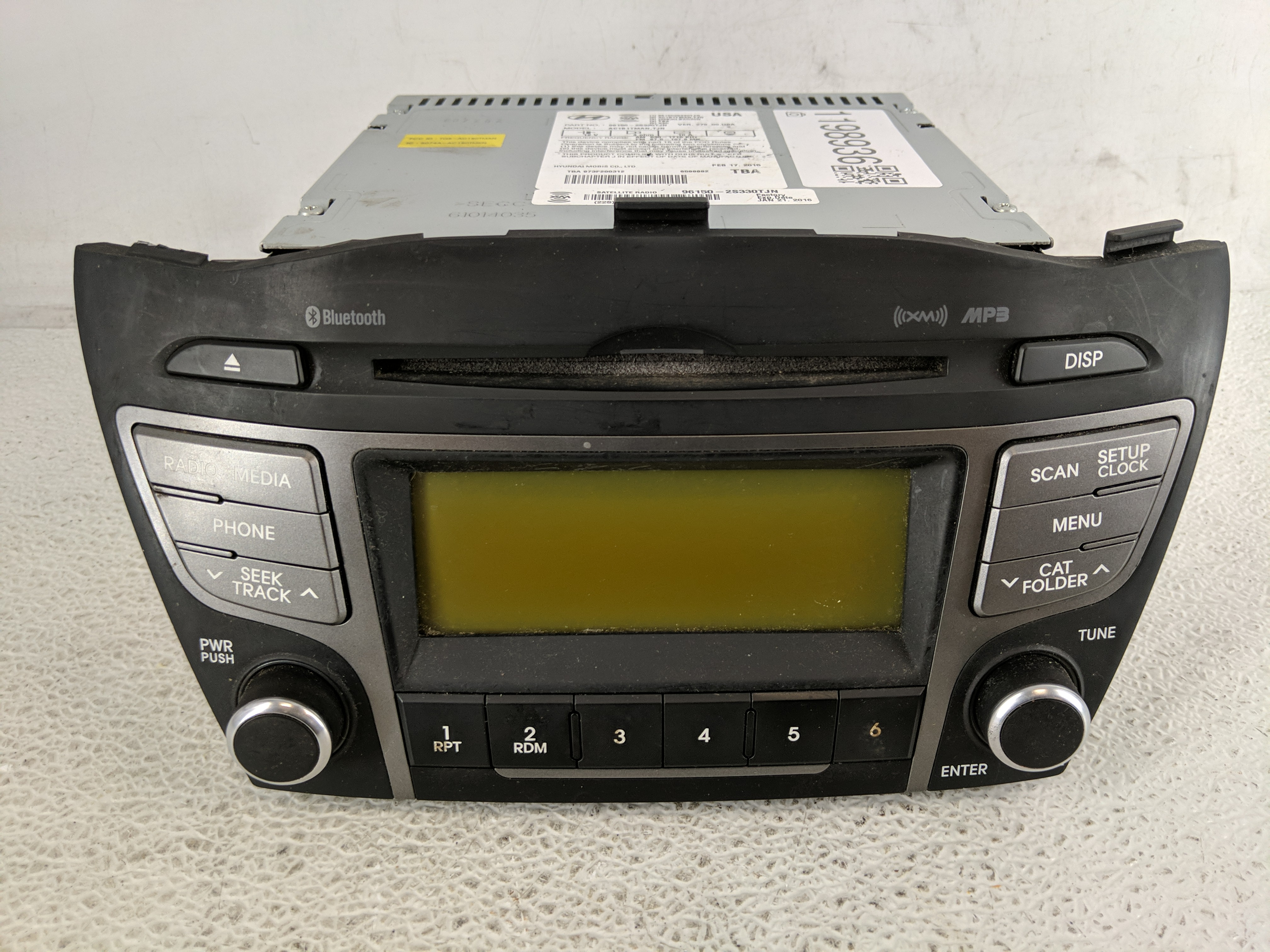 2014-2015 Hyundai Tucson Am Fm Cd Player Radio Receiver 1198936 - Oemusedautoparts1.com