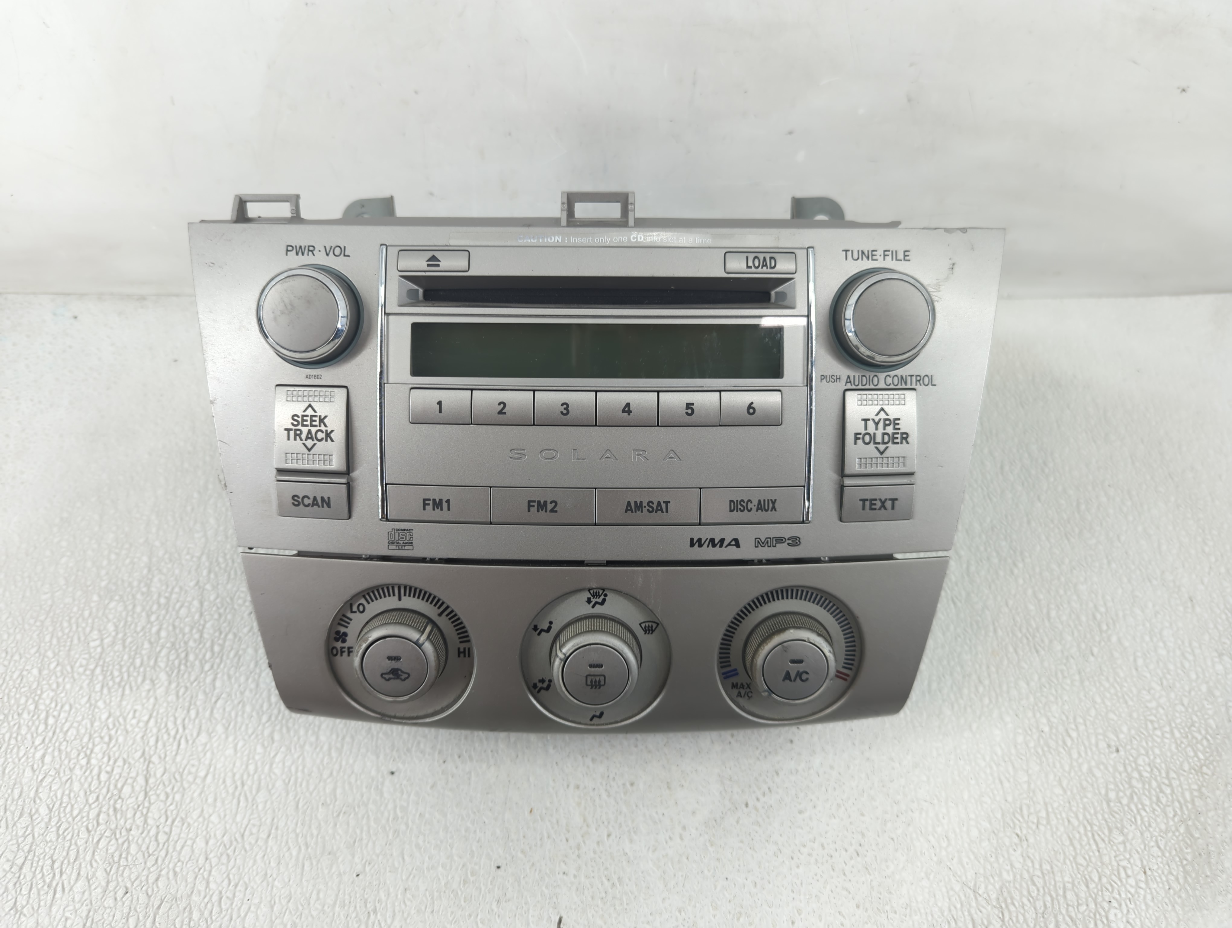 2007-2008 Toyota Solara Am Fm Cd Player Radio Receiver 1198995 - Oemusedautoparts1.com