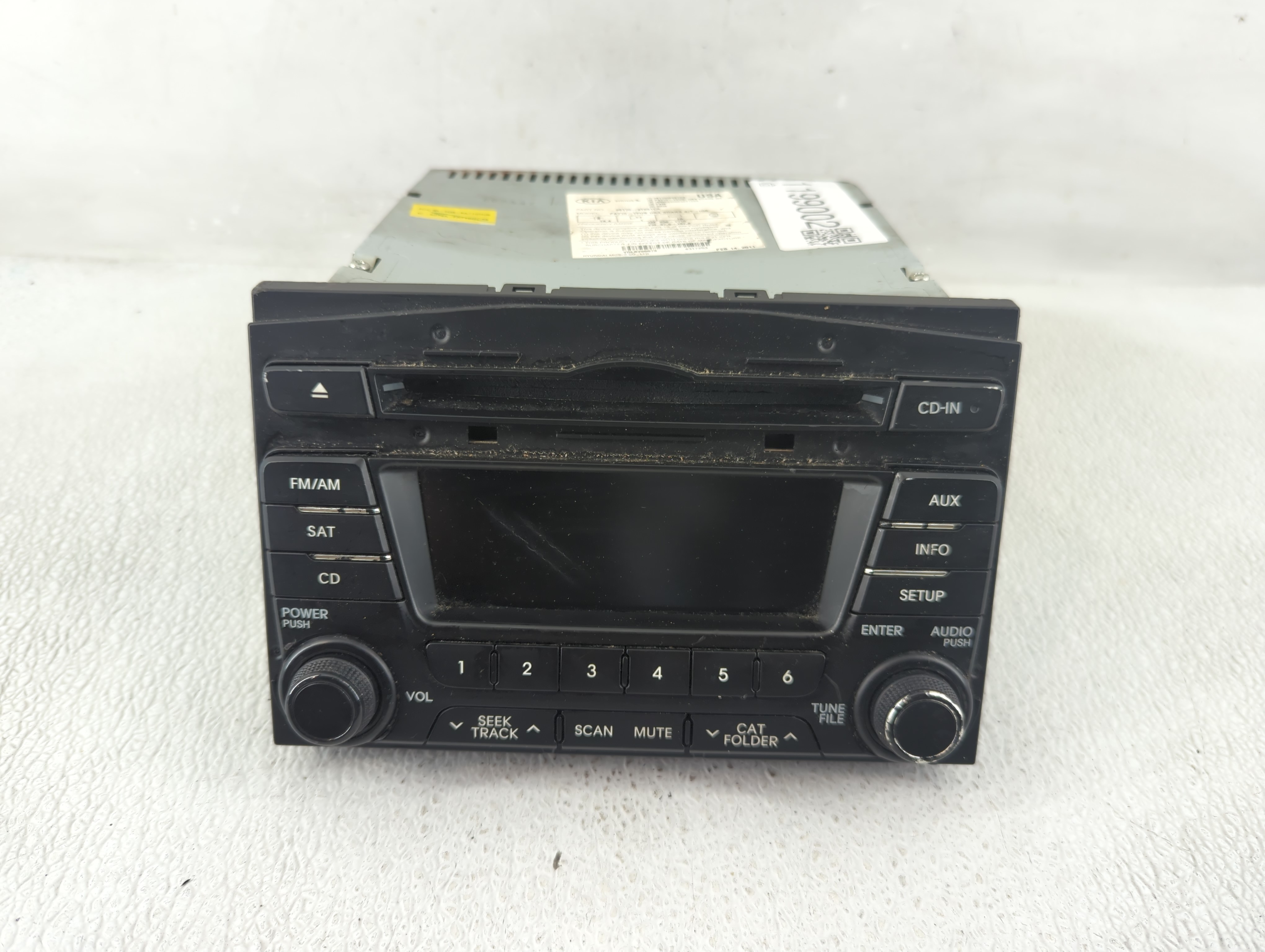 2011-2013 Kia Optima Am Fm Cd Player Radio Receiver 1199002 - Oemusedautoparts1.com