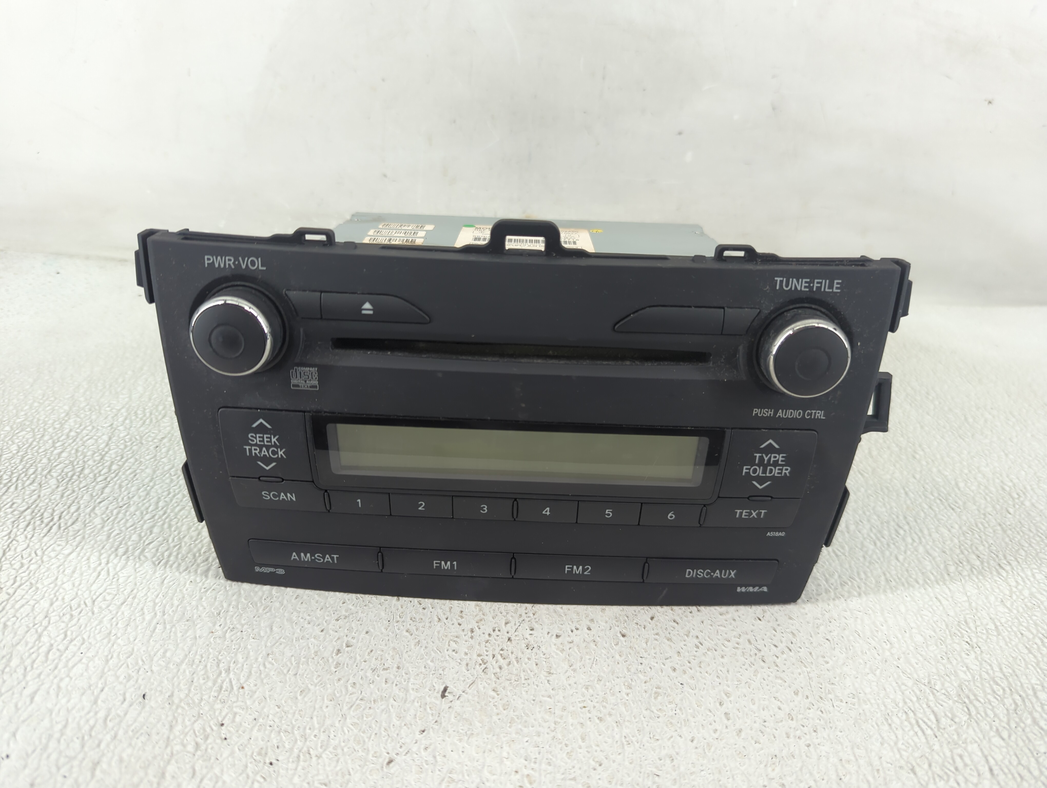 2009-2010 Toyota Corolla Am Fm Cd Player Radio Receiver 1199130 - Oemusedautoparts1.com
