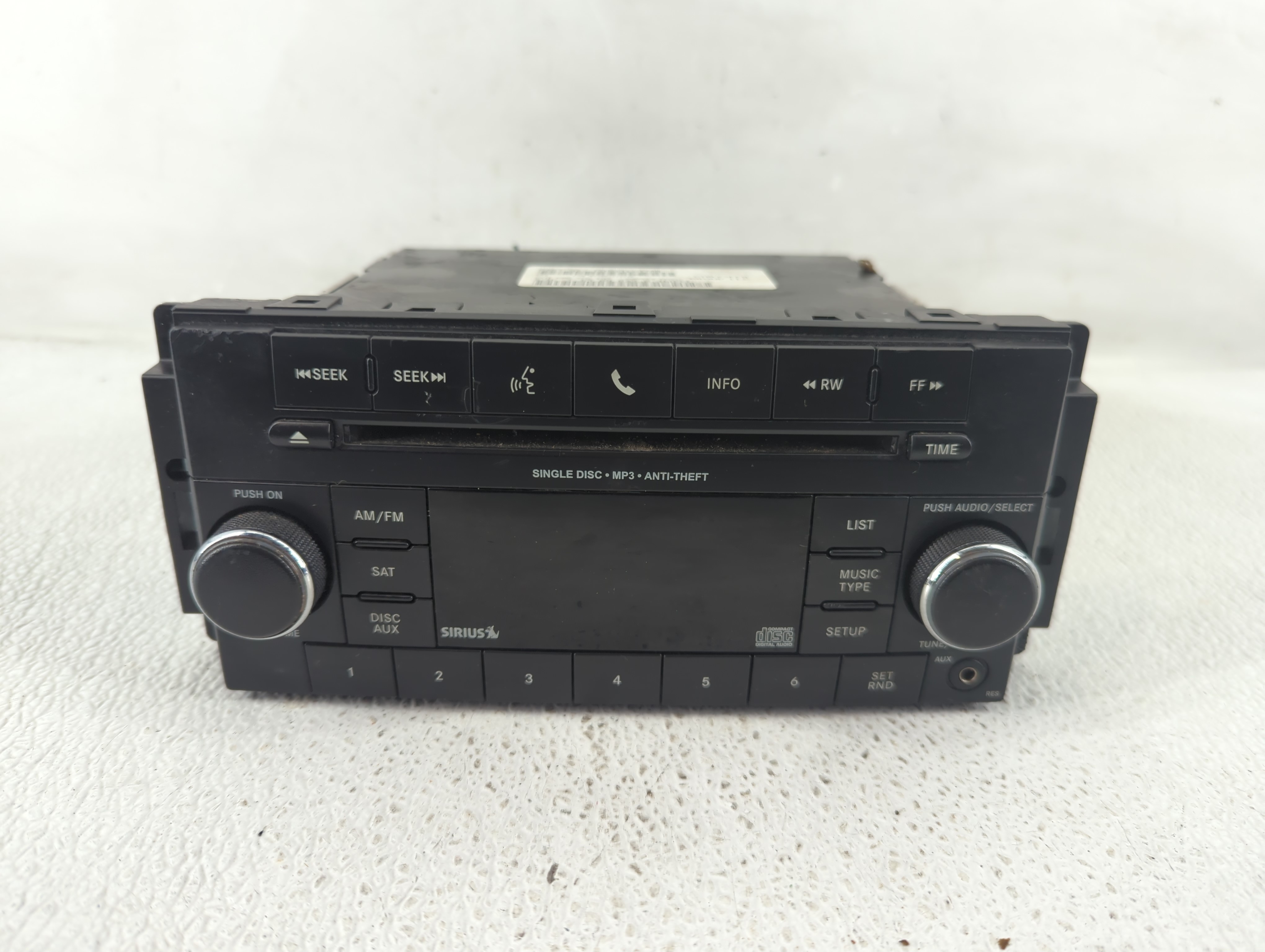 2013-2014 Dodge Avenger Am Fm Cd Player Radio Receiver 1199240 - Oemusedautoparts1.com