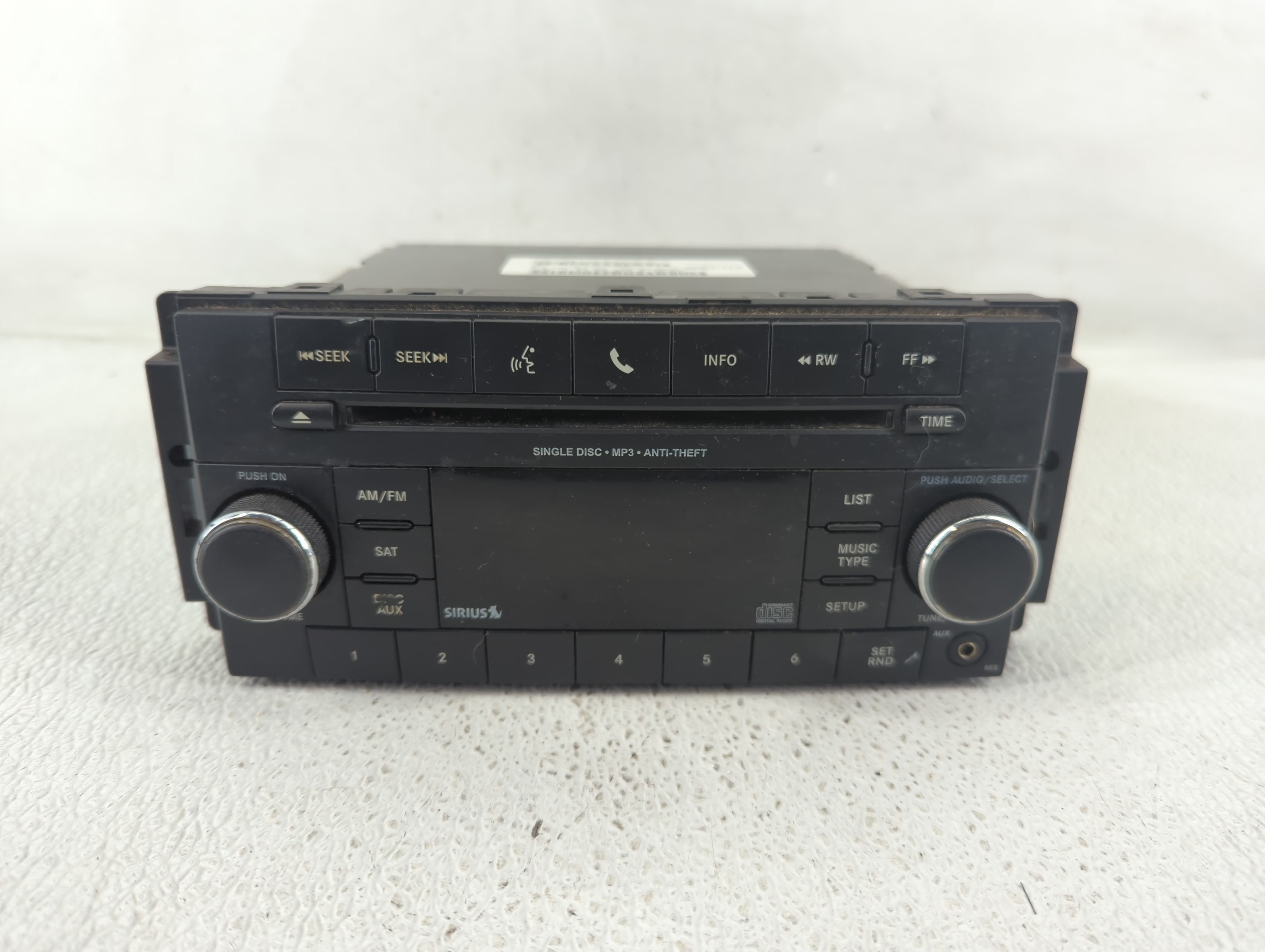 2011-2012 Dodge Avenger Am Fm Cd Player Radio Receiver 1199269 - Oemusedautoparts1.com