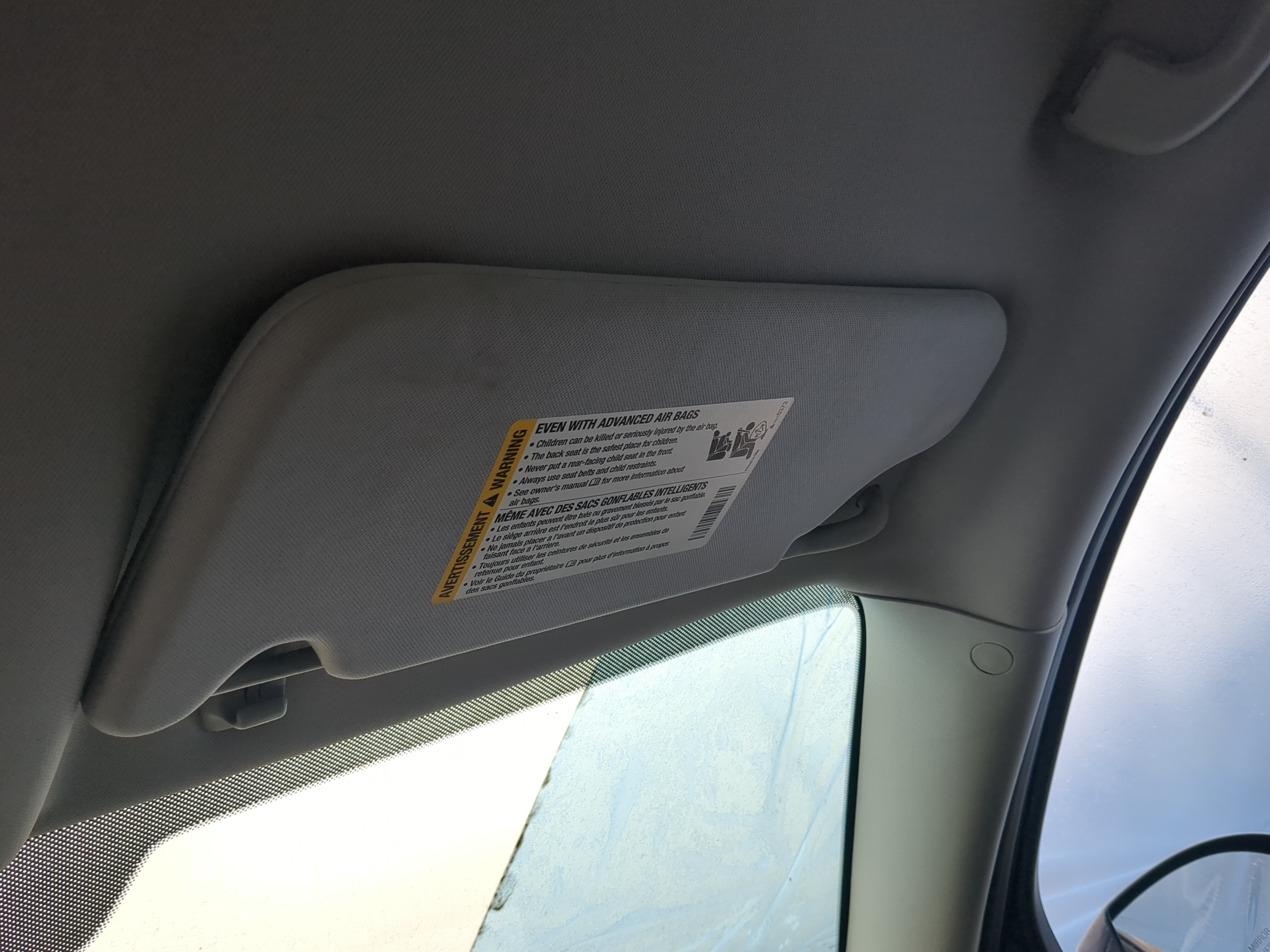 Picture of 2006-2016 Chevrolet Impala Passenger Sun Visor Mirror Right Sunvisor 1200241