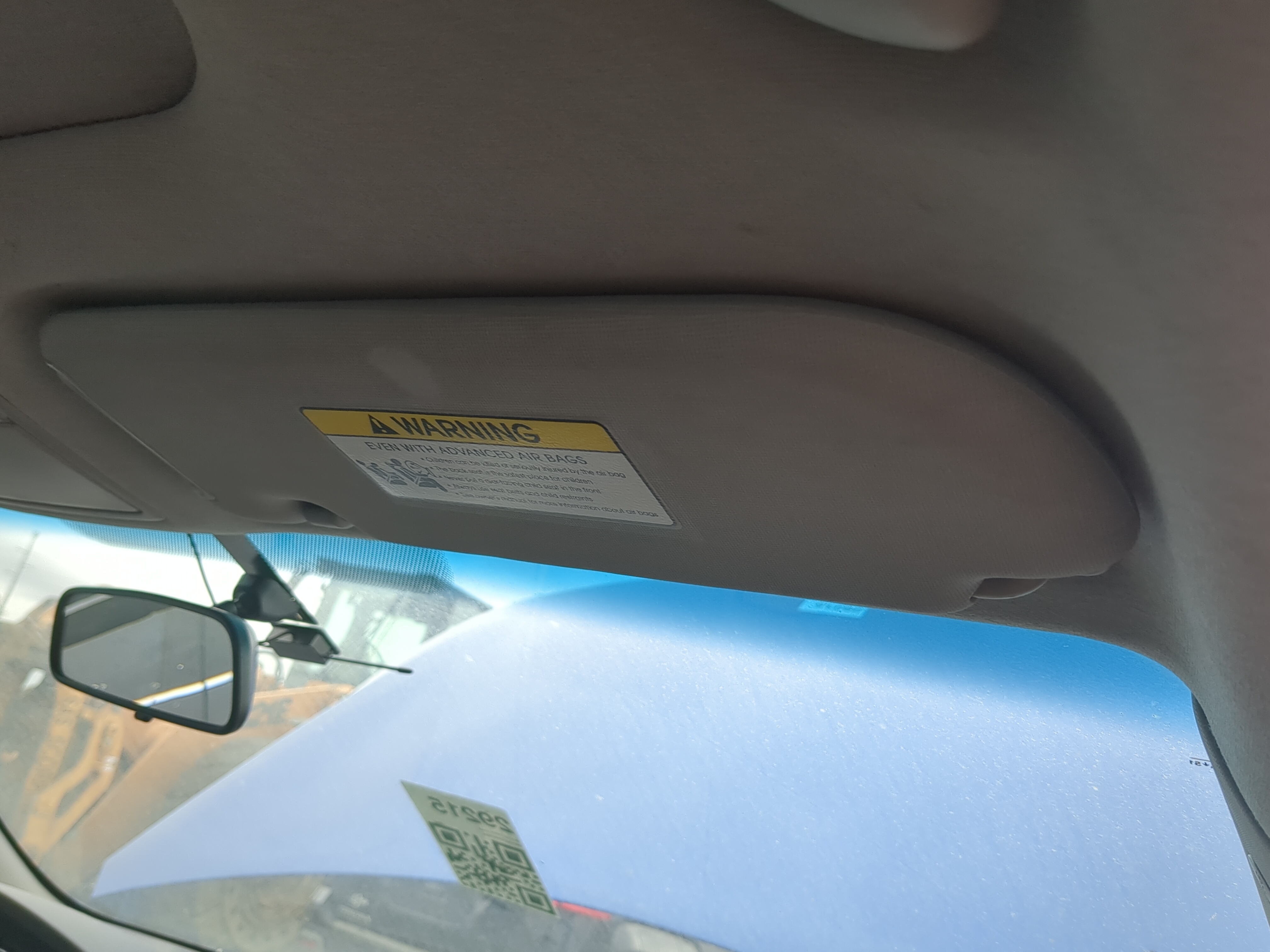 2010-2013 Kia Forte Koup Passenger Sun Visor Mirror Right Sunvisor 1200307 - Oemusedautoparts1.com
