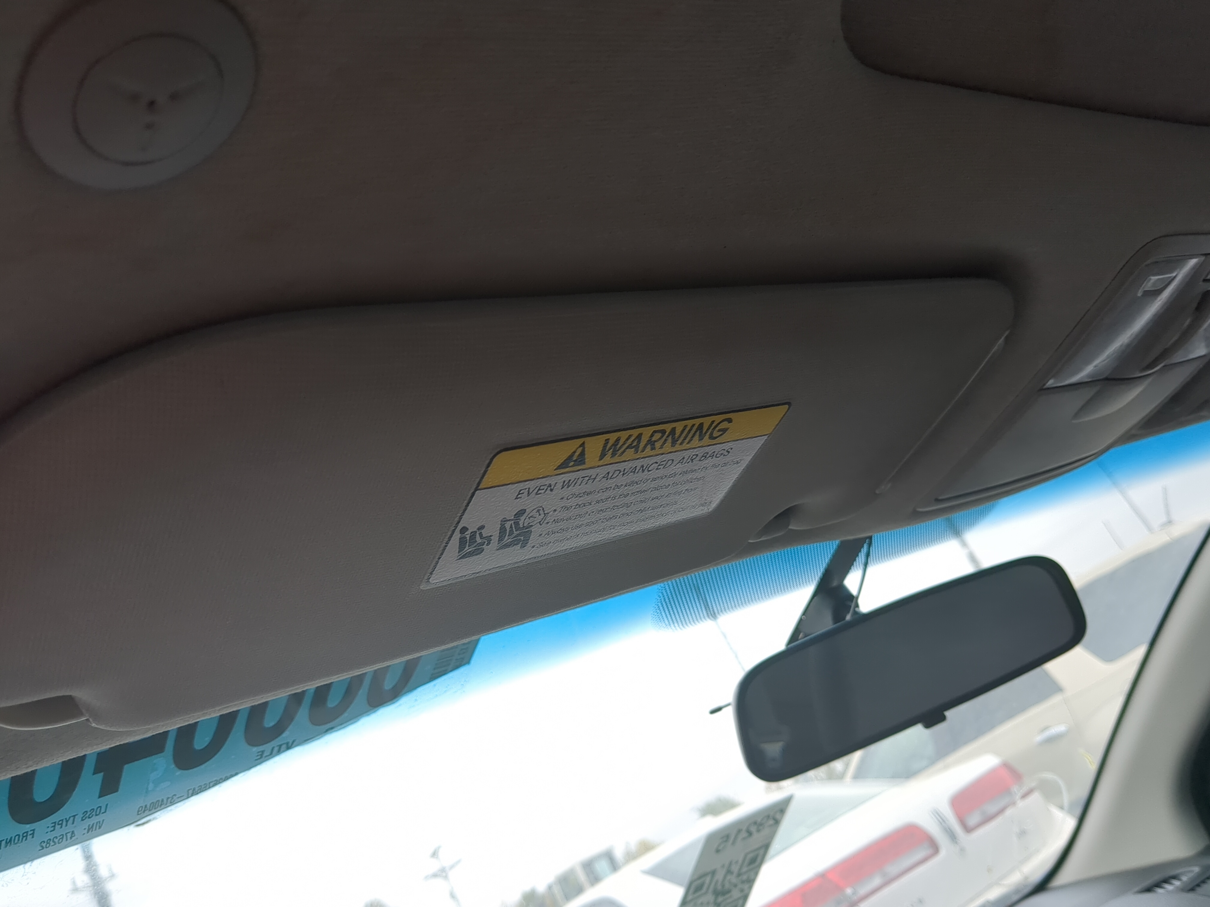 2010-2013 Kia Forte Koup Driver Sun Visor Mirror Left Sunvisor 1200316 - Oemusedautoparts1.com