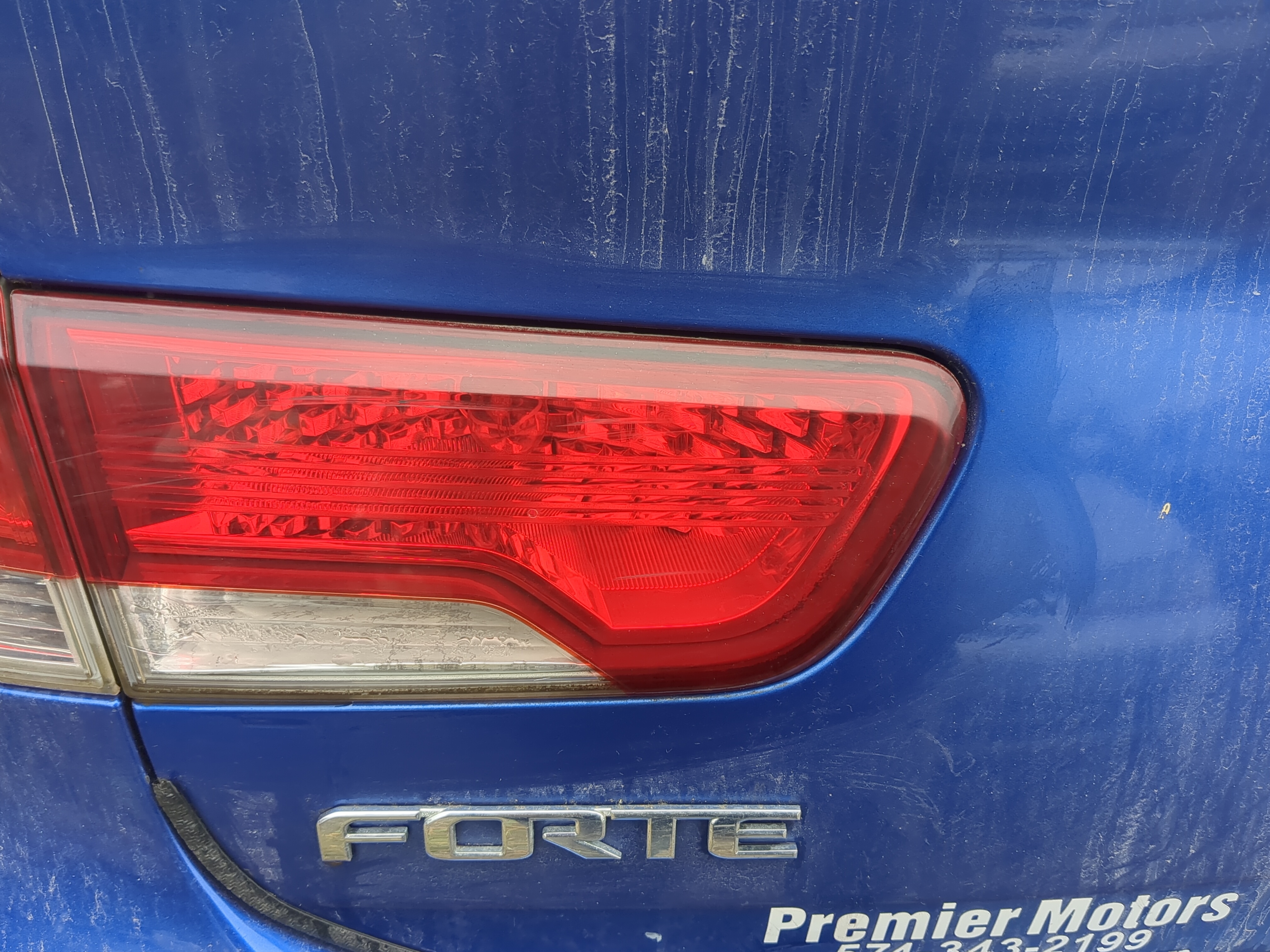 2012 KIA FORTE KOUP Driver Left Side Tail Light Taillight Deck Lid Mounted  - Oemusedautoparts1.com
