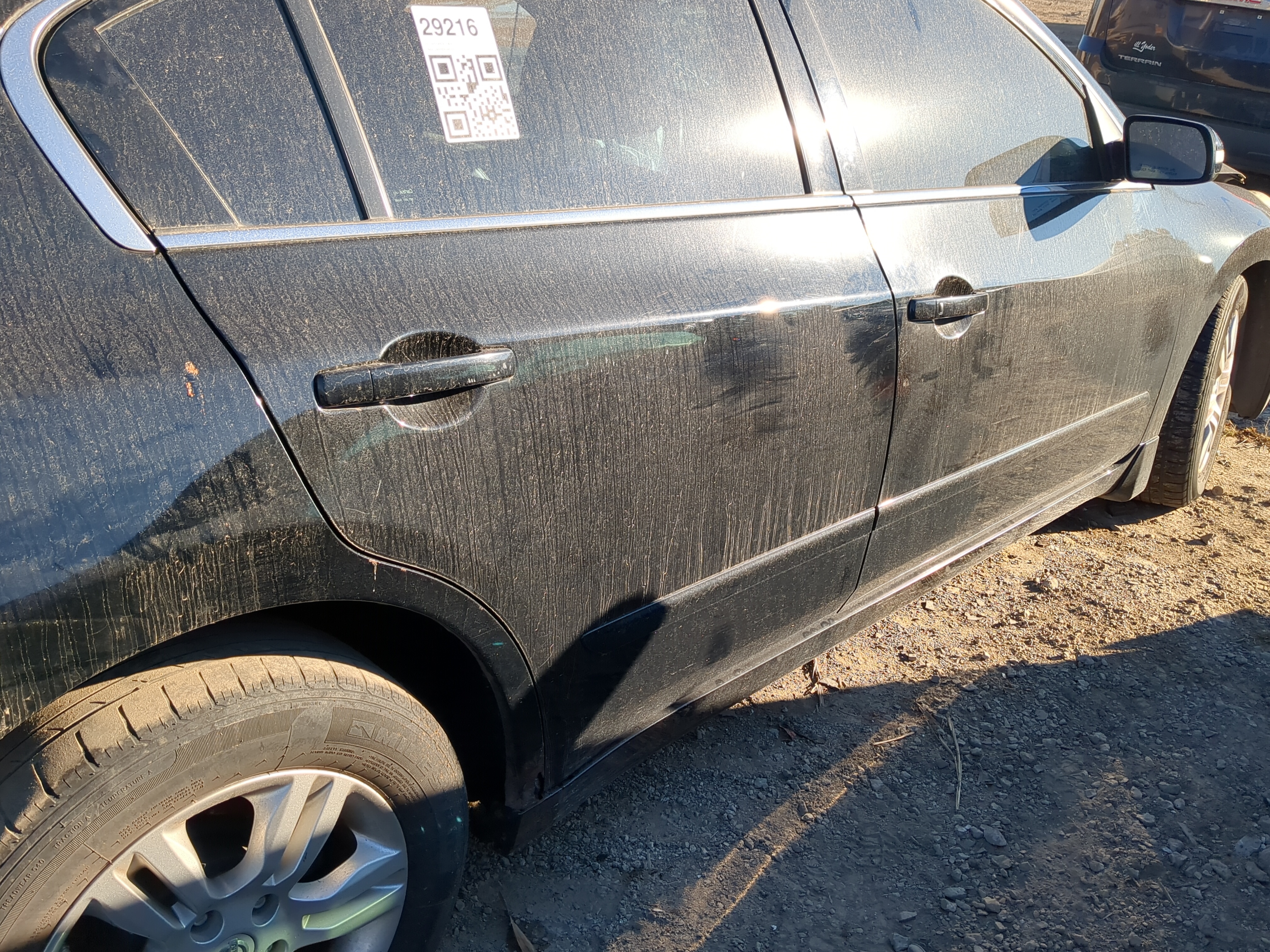 2007-2012 Nissan Altima Passenger Rear Door Oem 1201393 - Oemusedautoparts1.com