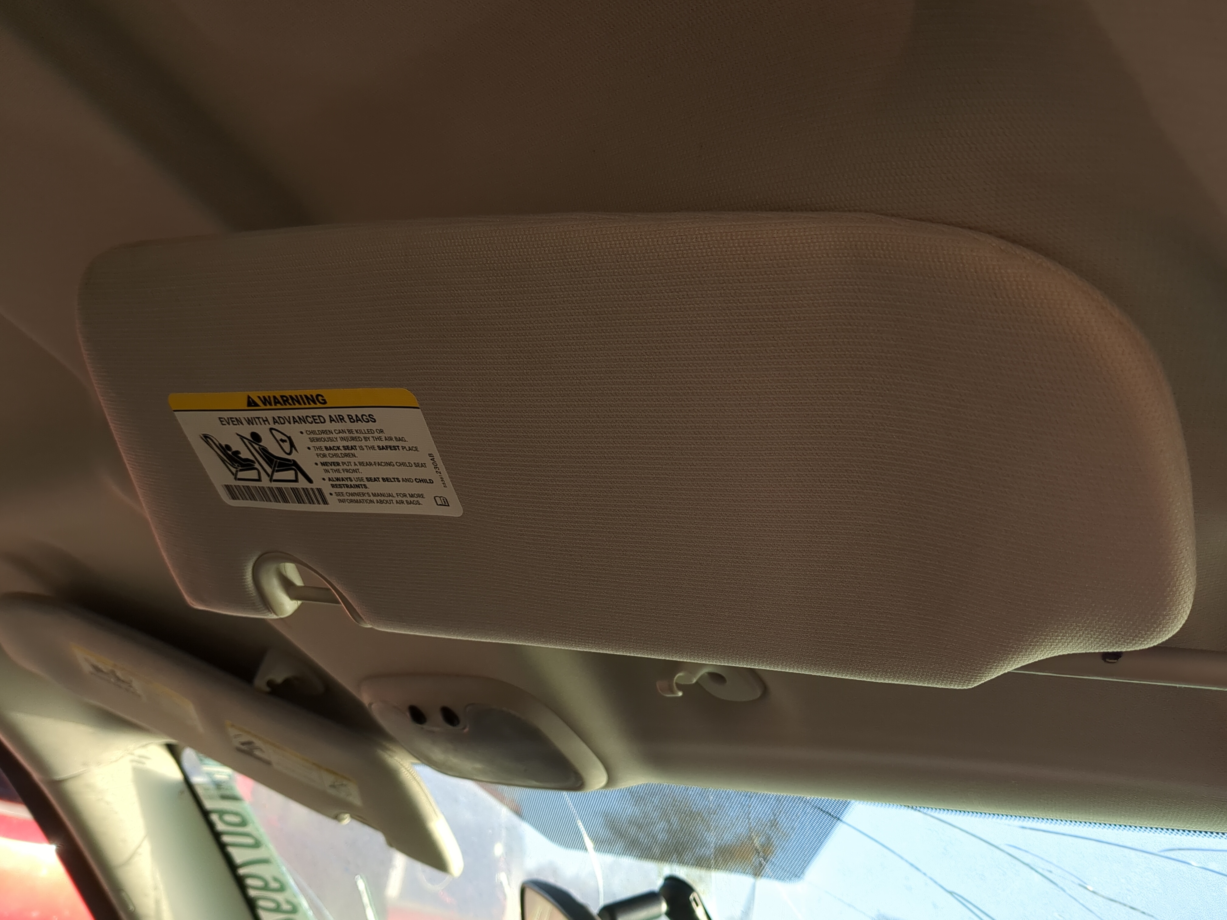 Picture of 2010-2017 Jeep Compass Passenger Sun Visor Mirror Right Sunvisor 1201485