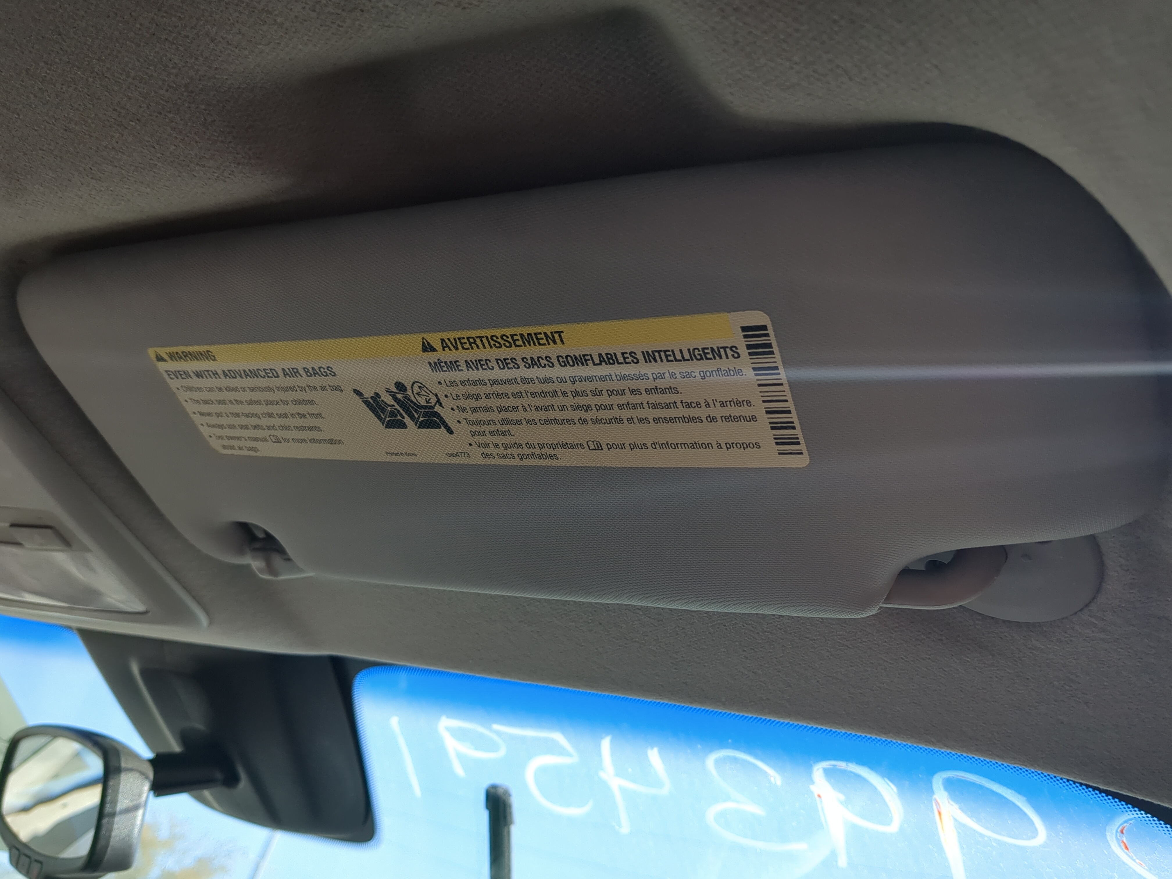 Picture of 2012-2019 Chevrolet Sonic Passenger Sun Visor Mirror Right Sunvisor 1202157