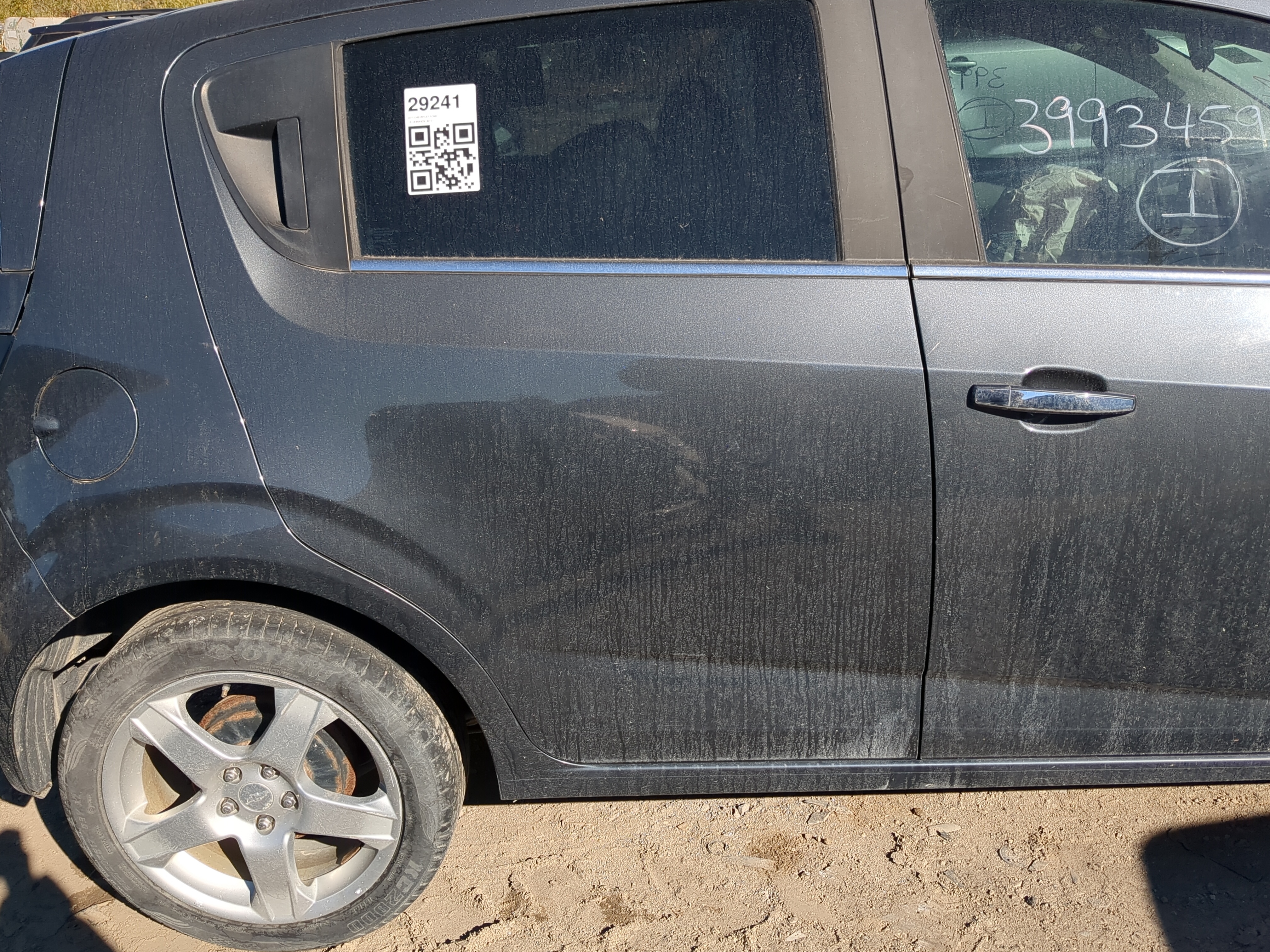 2012-2014 Chevrolet Sonic Passenger Rear Door Oem 1202220 - Oemusedautoparts1.com