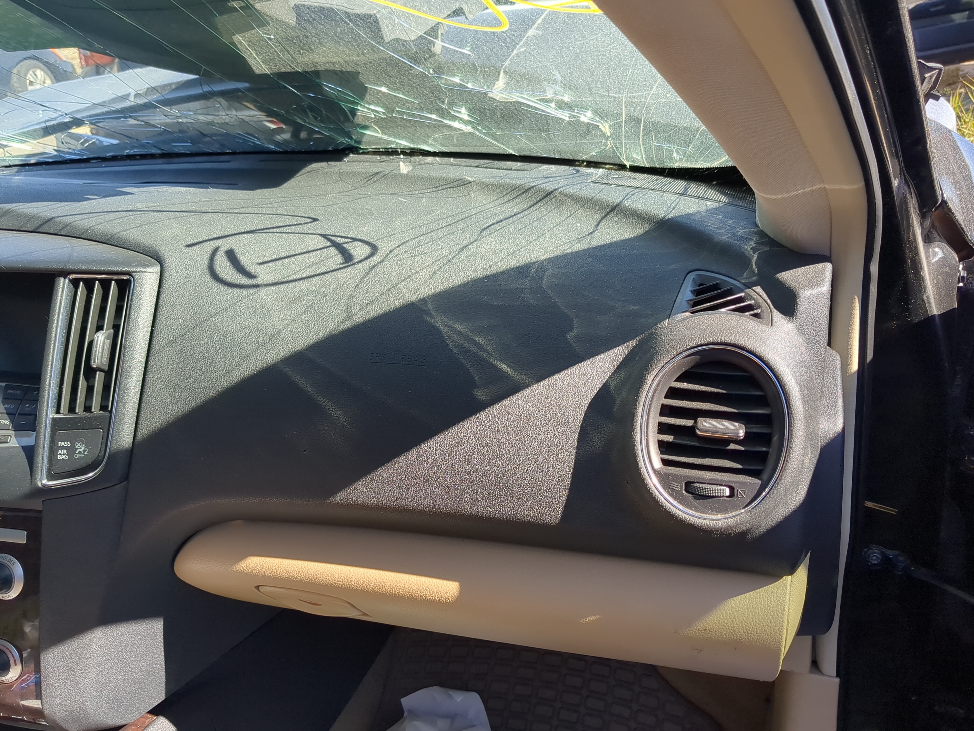 2009-2014 Nissan Maxima Air Bag Passenger Right Dashboard Oem 1202585 - Oemusedautoparts1.com