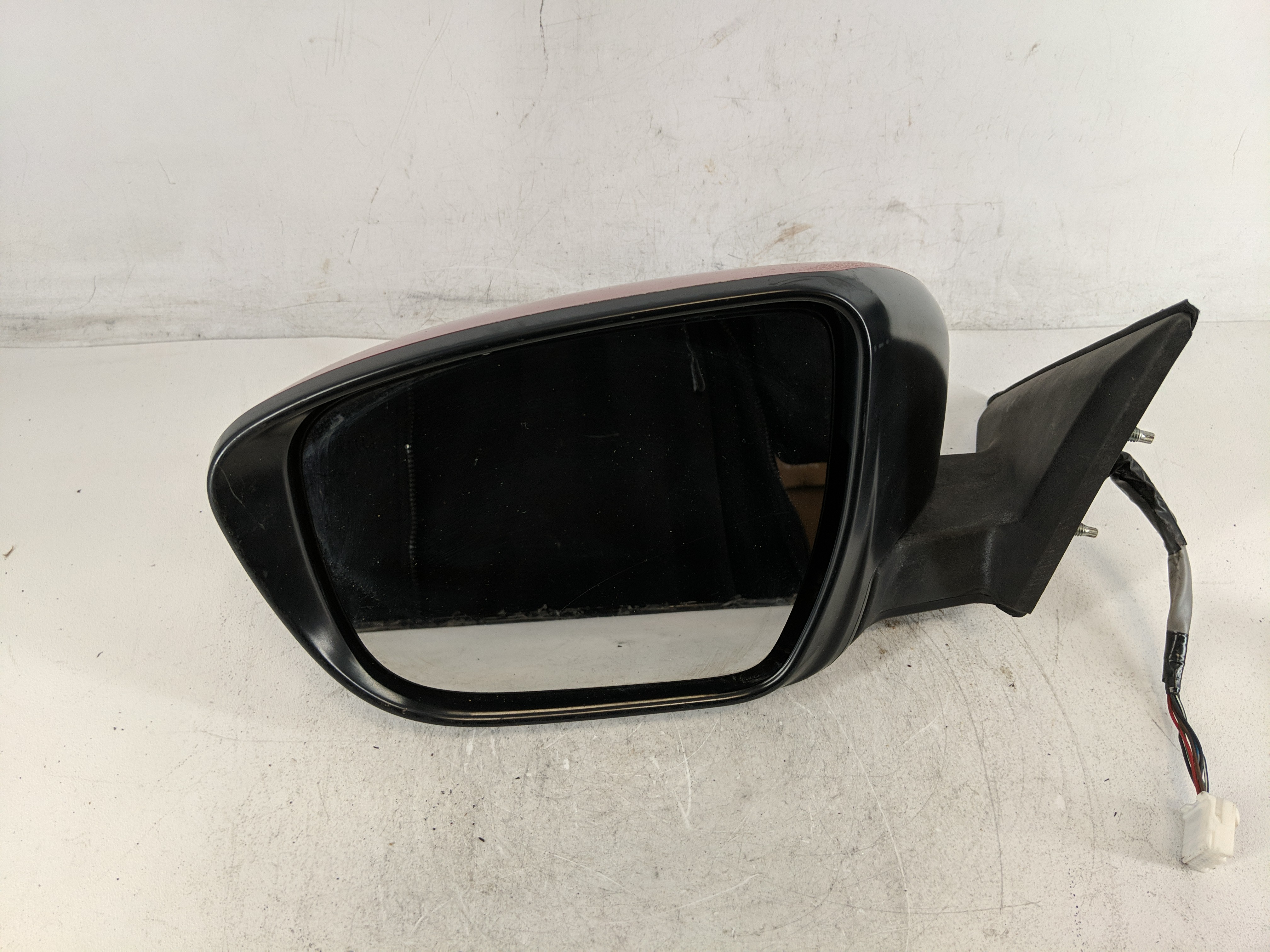2017-2020 Nissan Rogue Driver Left Side View Power Door Mirror Red 1202916 - Oemusedautoparts1.com