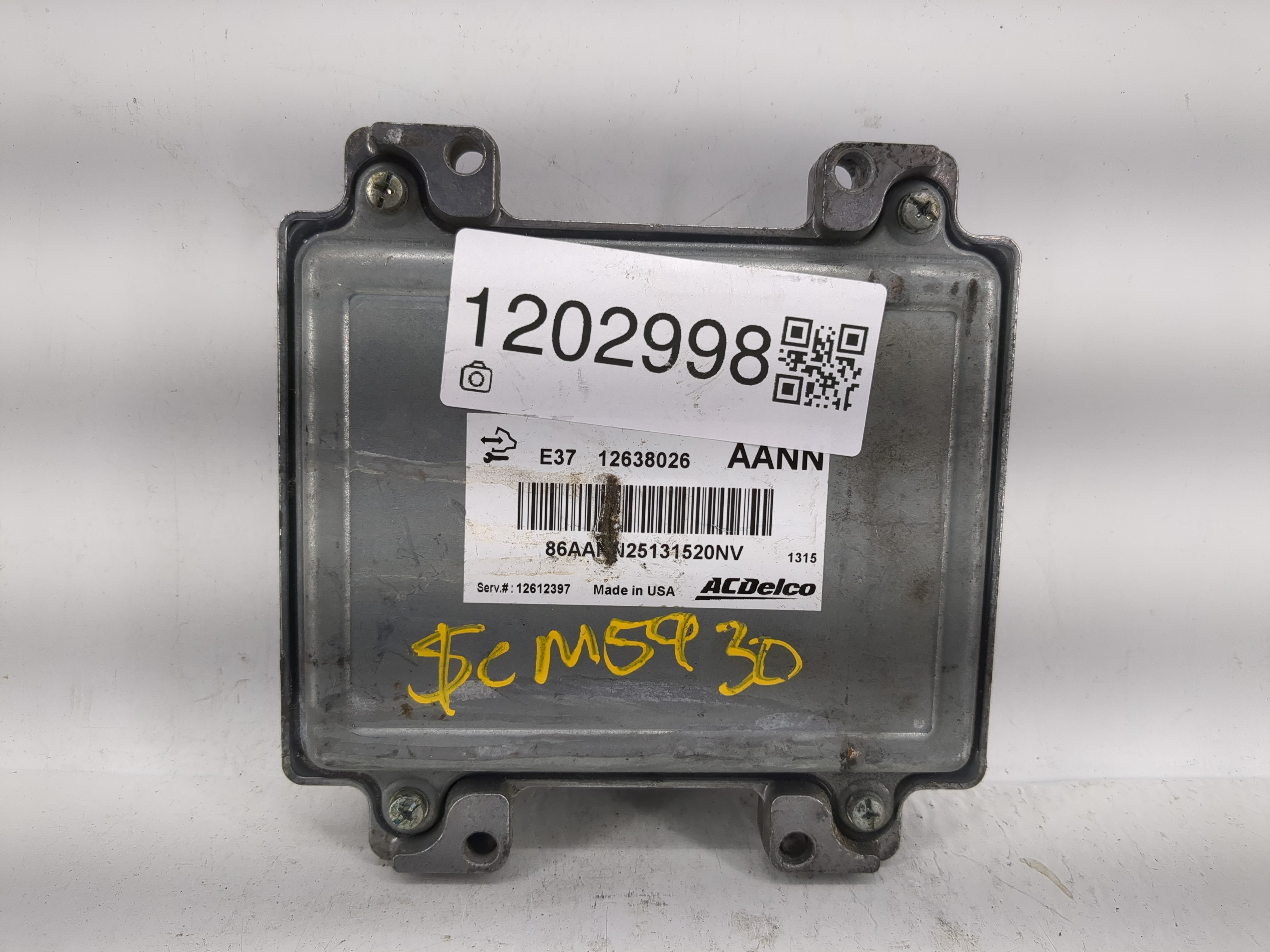 2007-2012 Chevrolet Malibu Engine Control Computer Ecu Pcm Ecm Pcu Oem 1202998 - Oemusedautoparts1.com