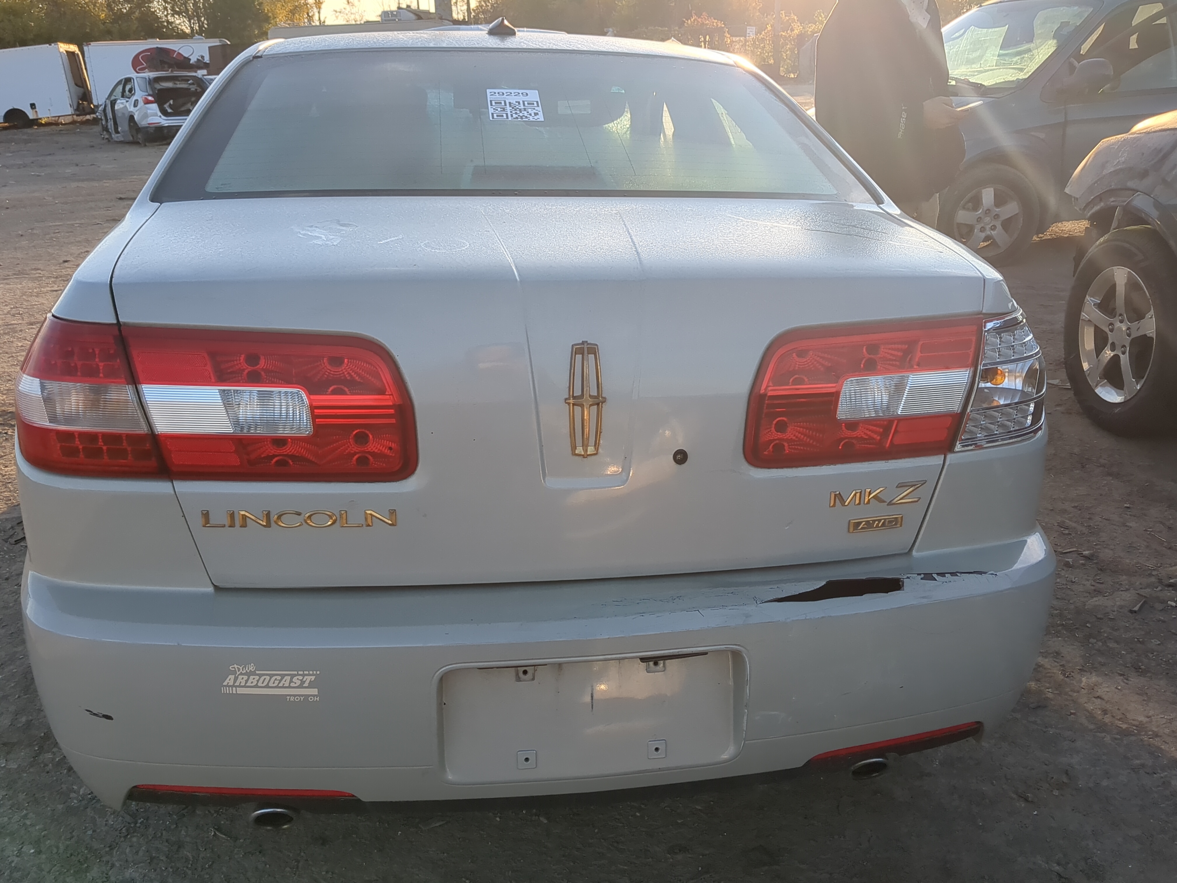 2007-2009 Lincoln Mkz Trunk/decklid/hatch/tailgate Oem 1203744 - Oemusedautoparts1.com