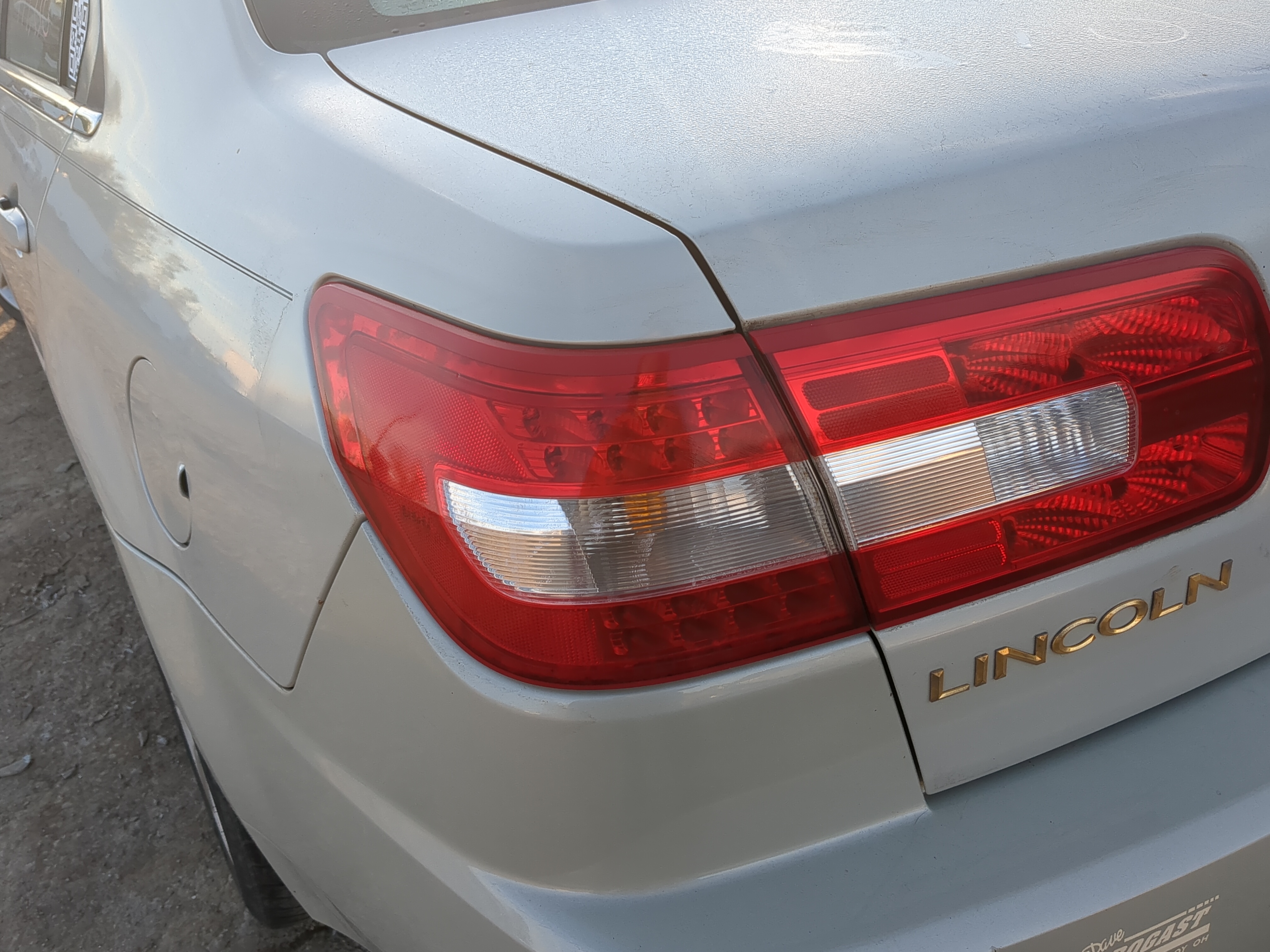 Picture of 2007-2009 Lincoln Mkz Driver Left Side Tail Light Taillight Oem 1203786
