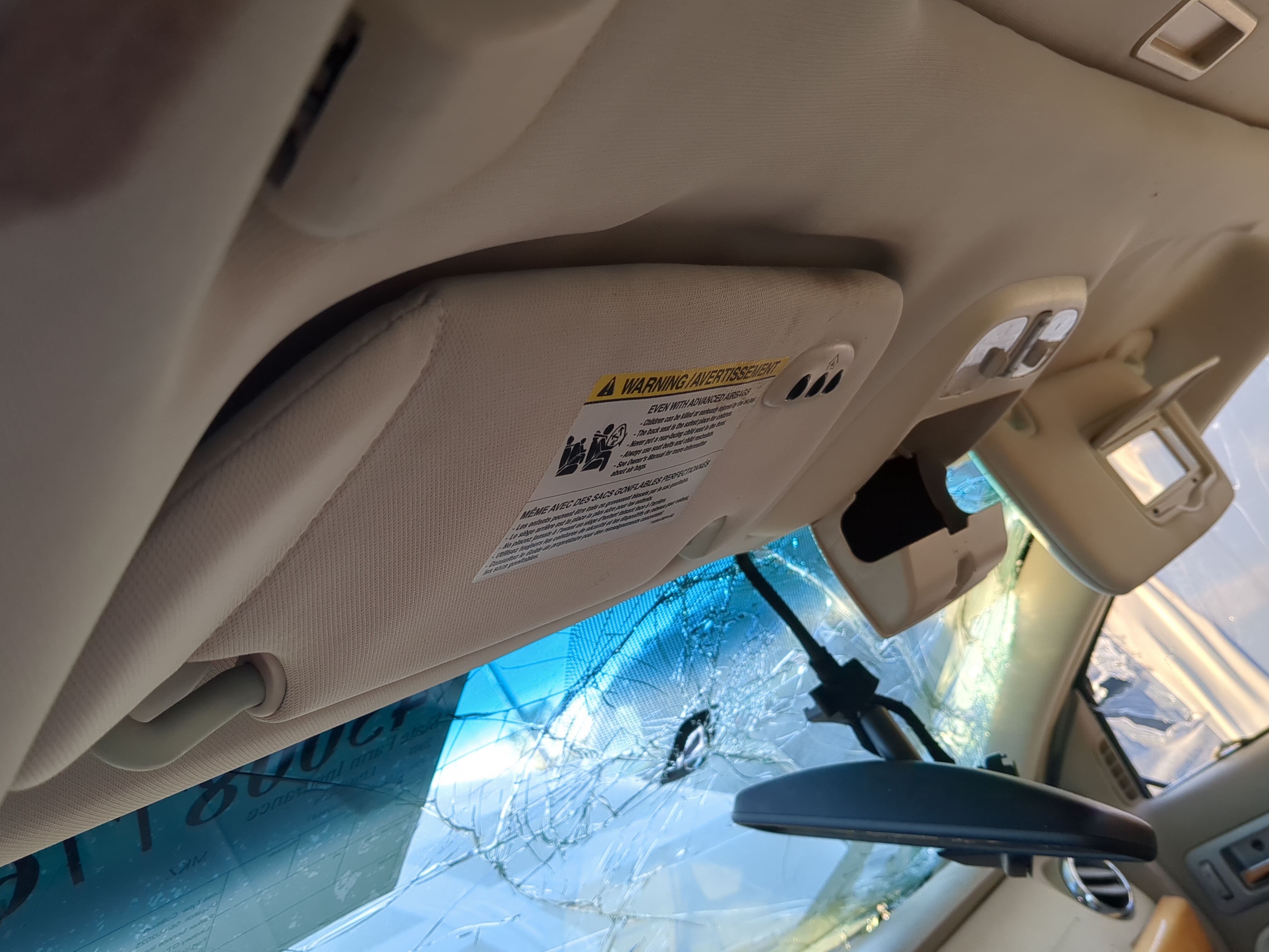 Picture of 2007-2009 Lincoln Mkz Driver Sun Visor Mirror Left Sunvisor 1203802