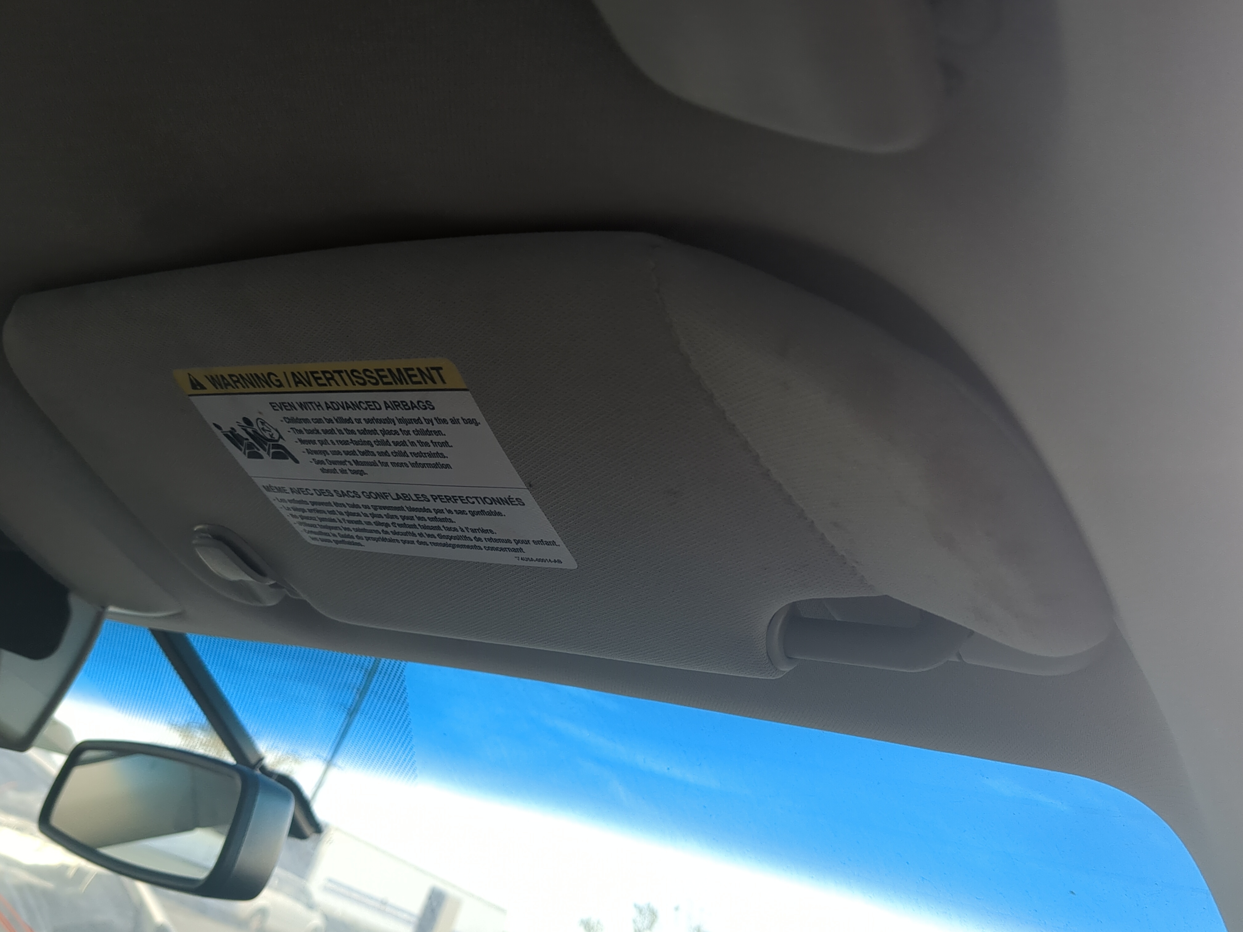 Picture of 2010-2012 Ford Fusion Passenger Sun Visor Mirror Right Sunvisor 1204080