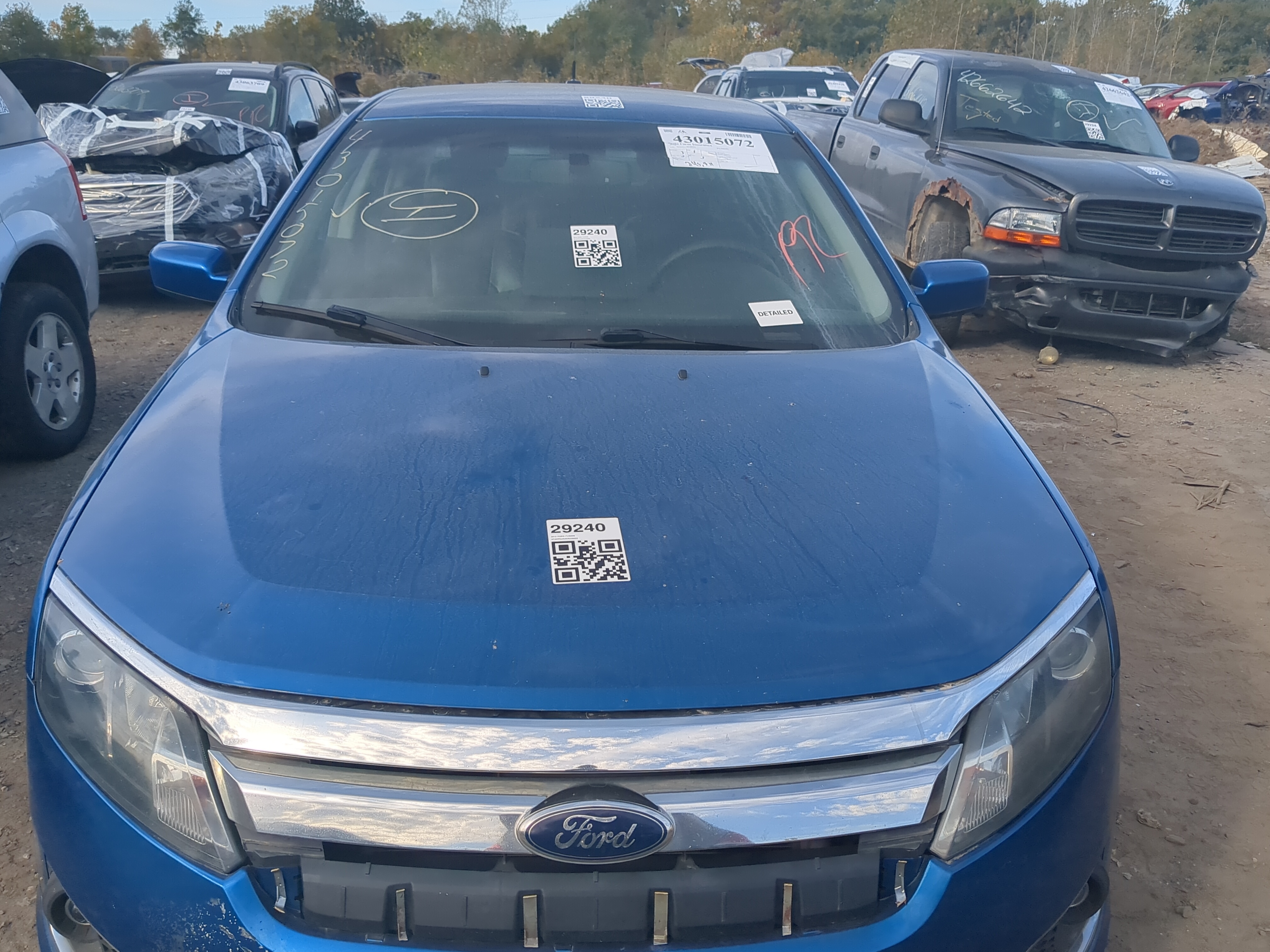 2010-2012 Ford Fusion Hood Oem 1204162 - Oemusedautoparts1.com