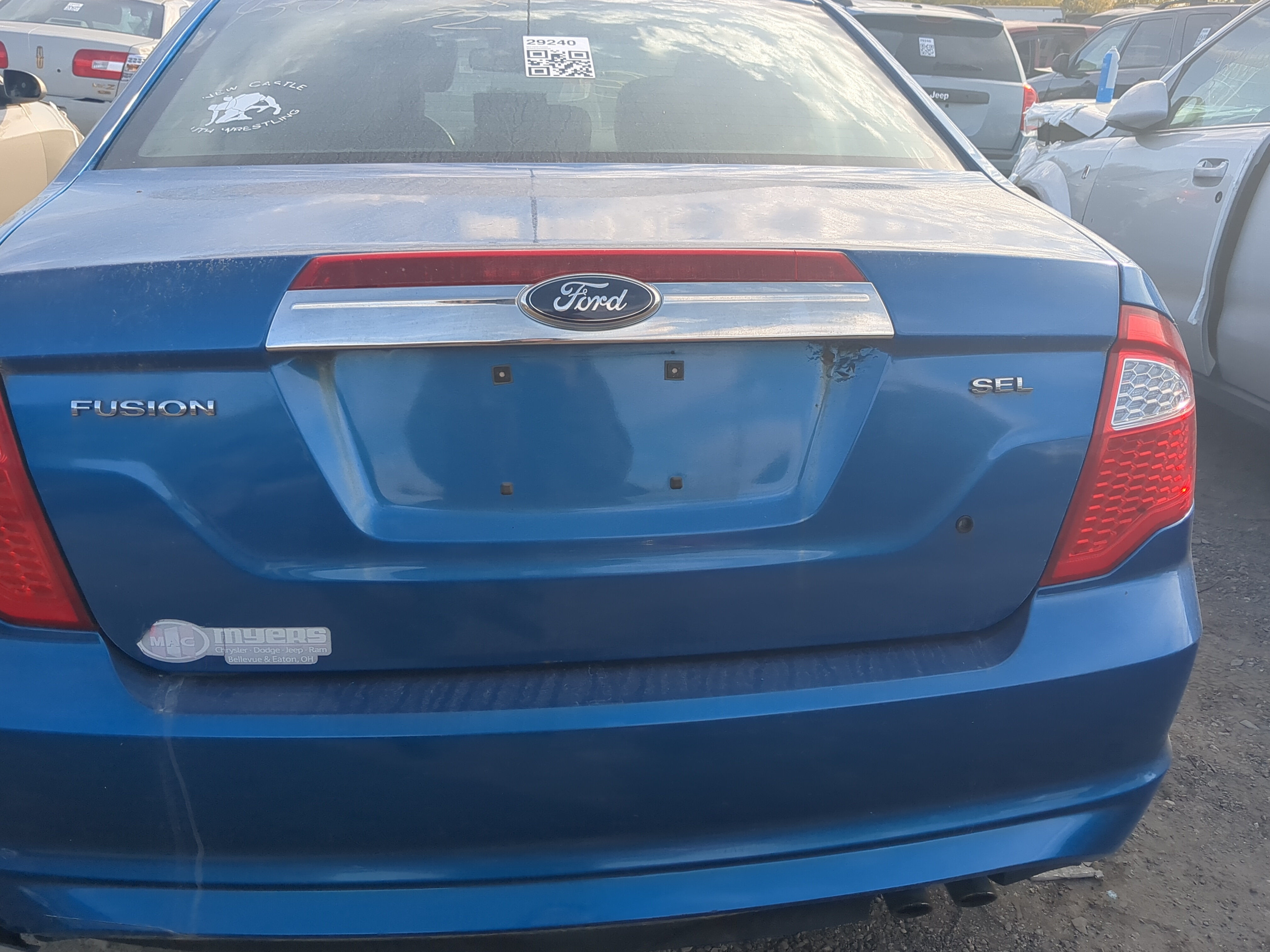 2010-2012 Ford Fusion Trunk/decklid/hatch/tailgate Oem 1204210 - Oemusedautoparts1.com