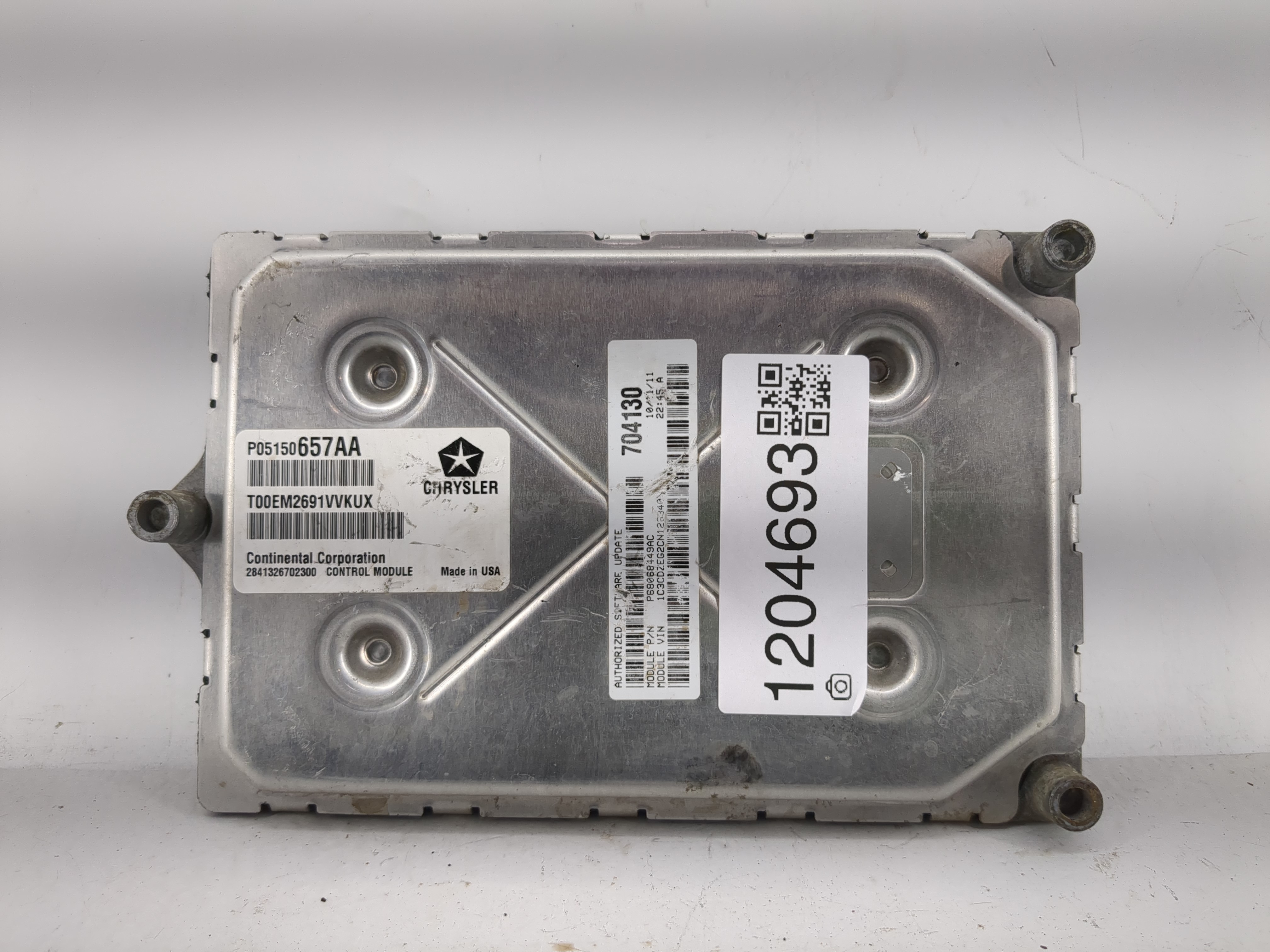 2012-2012 Dodge Avenger Engine Control Computer Ecu Pcm Ecm Pcu Oem 1204693 - Oemusedautoparts1.com