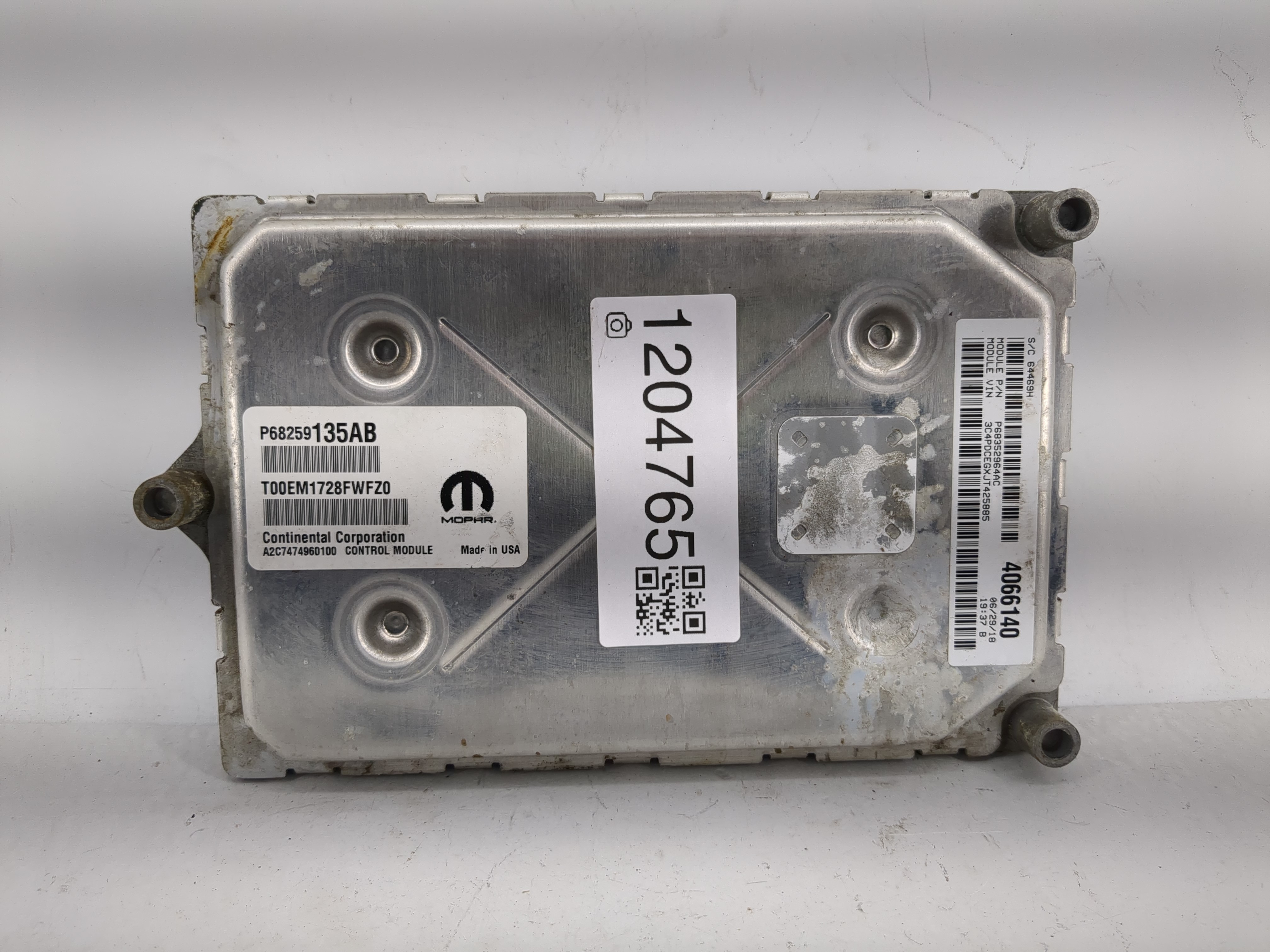 2016-2019 Dodge Journey Engine Control Computer Ecu Pcm Ecm Pcu Oem 1204765 - Oemusedautoparts1.com
