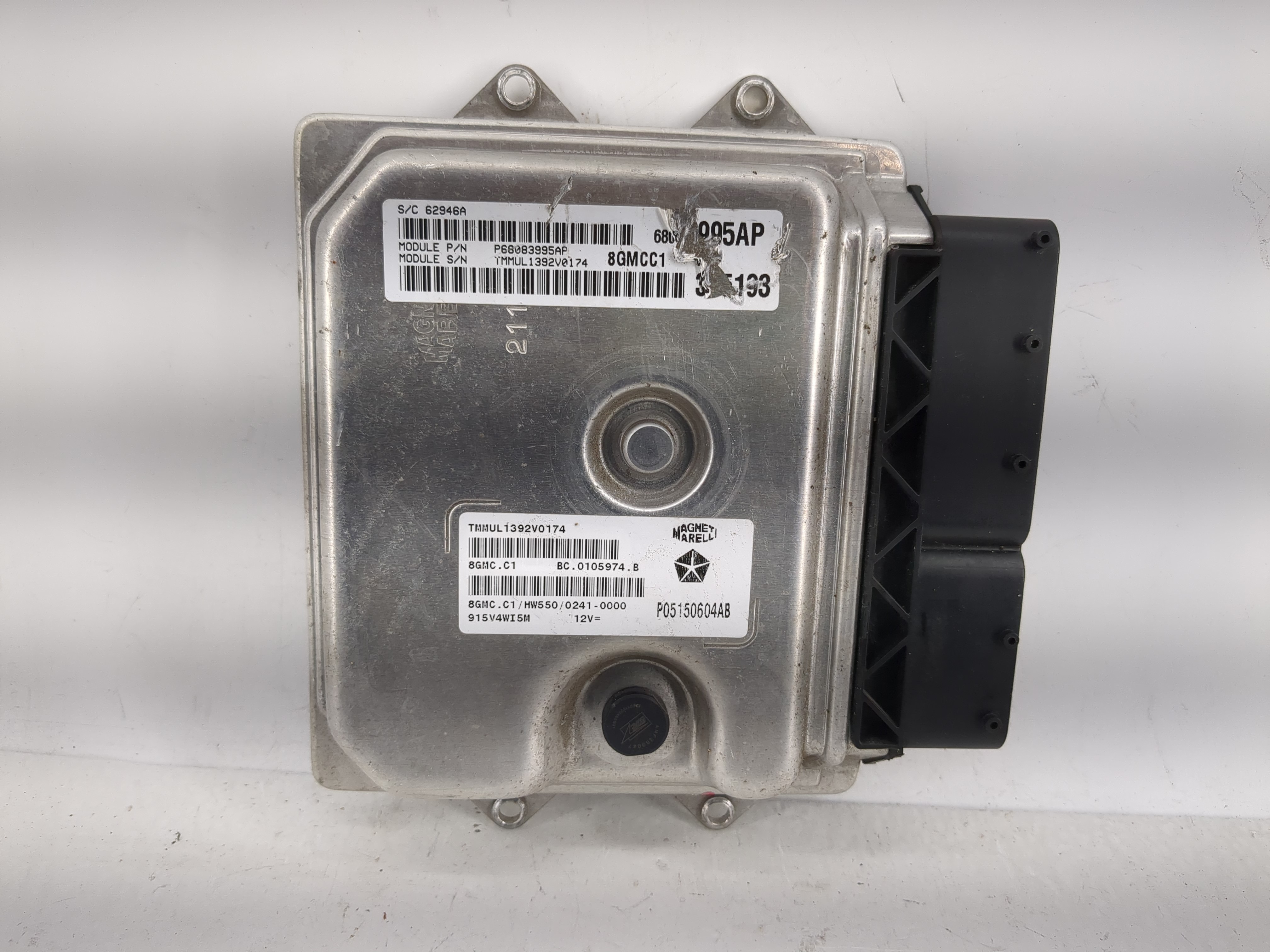 2018 Fiat 500 Engine Control Computer Ecu Pcm Ecm Pcu Oem P68083995ap 1204843 - Oemusedautoparts1.com