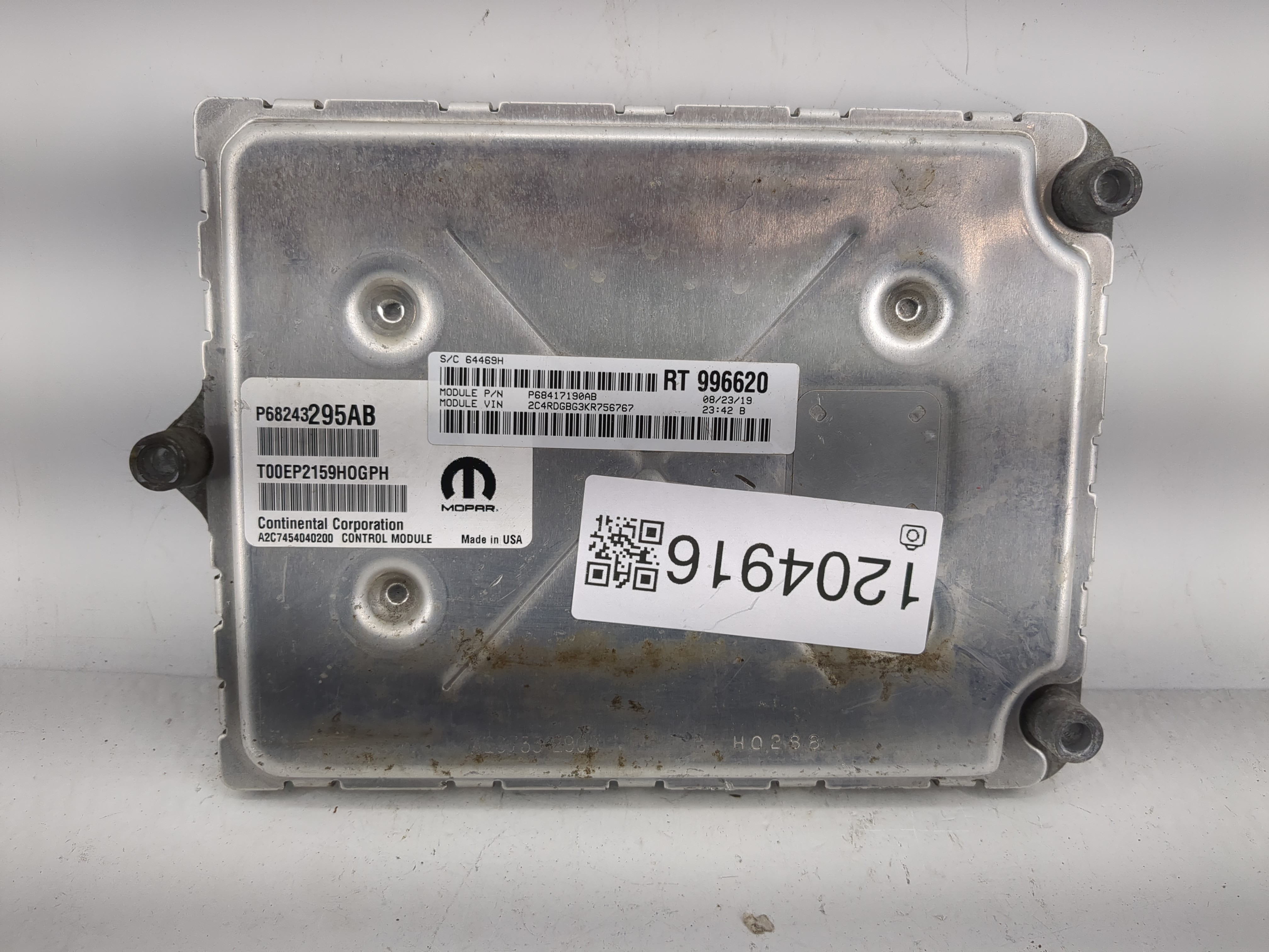 Dodge Caravan Engine Control Computer Ecu Pcm Ecm Pcu Oem P68243295ab 1204916 - Oemusedautoparts1.com