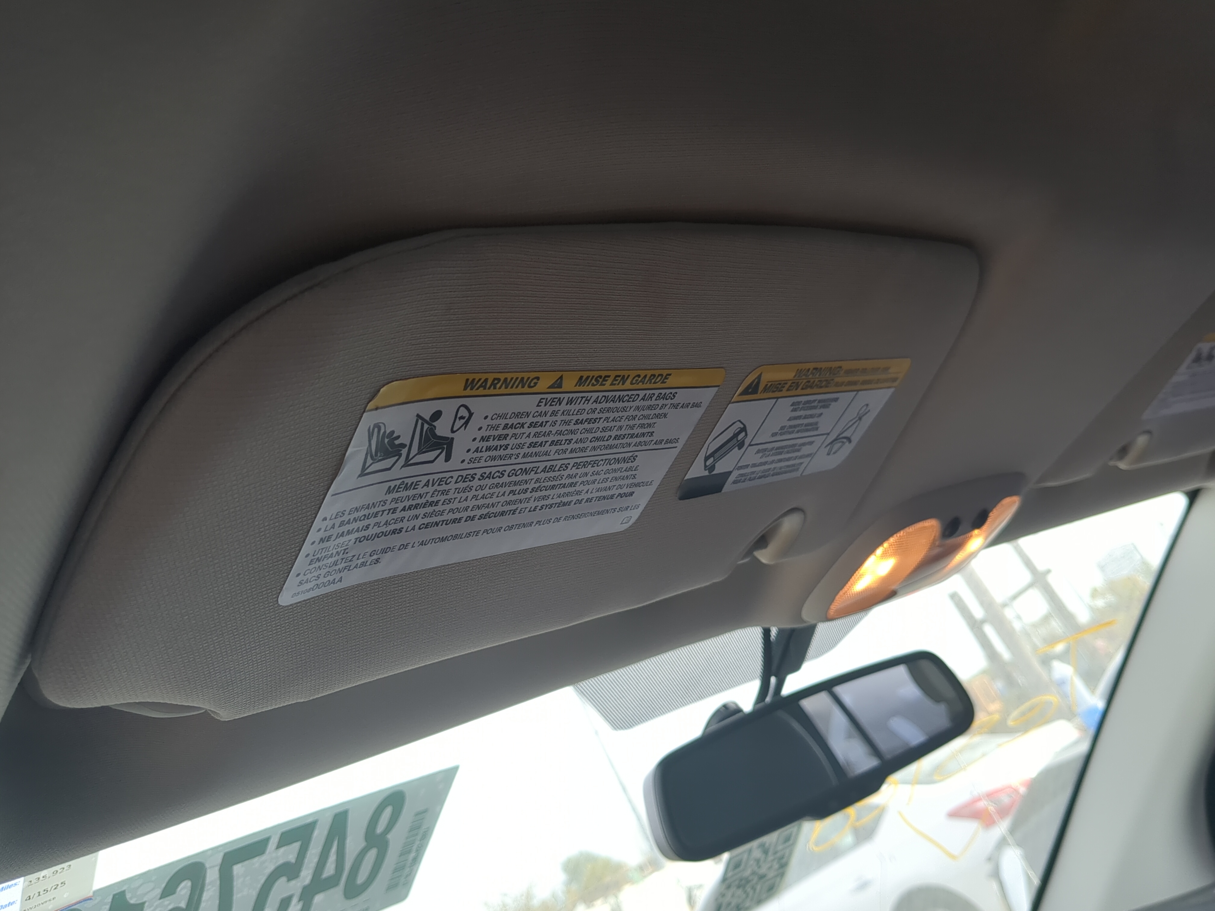 Picture of 2010-2017 Jeep Compass Driver Sun Visor Mirror Left Sunvisor 1205298